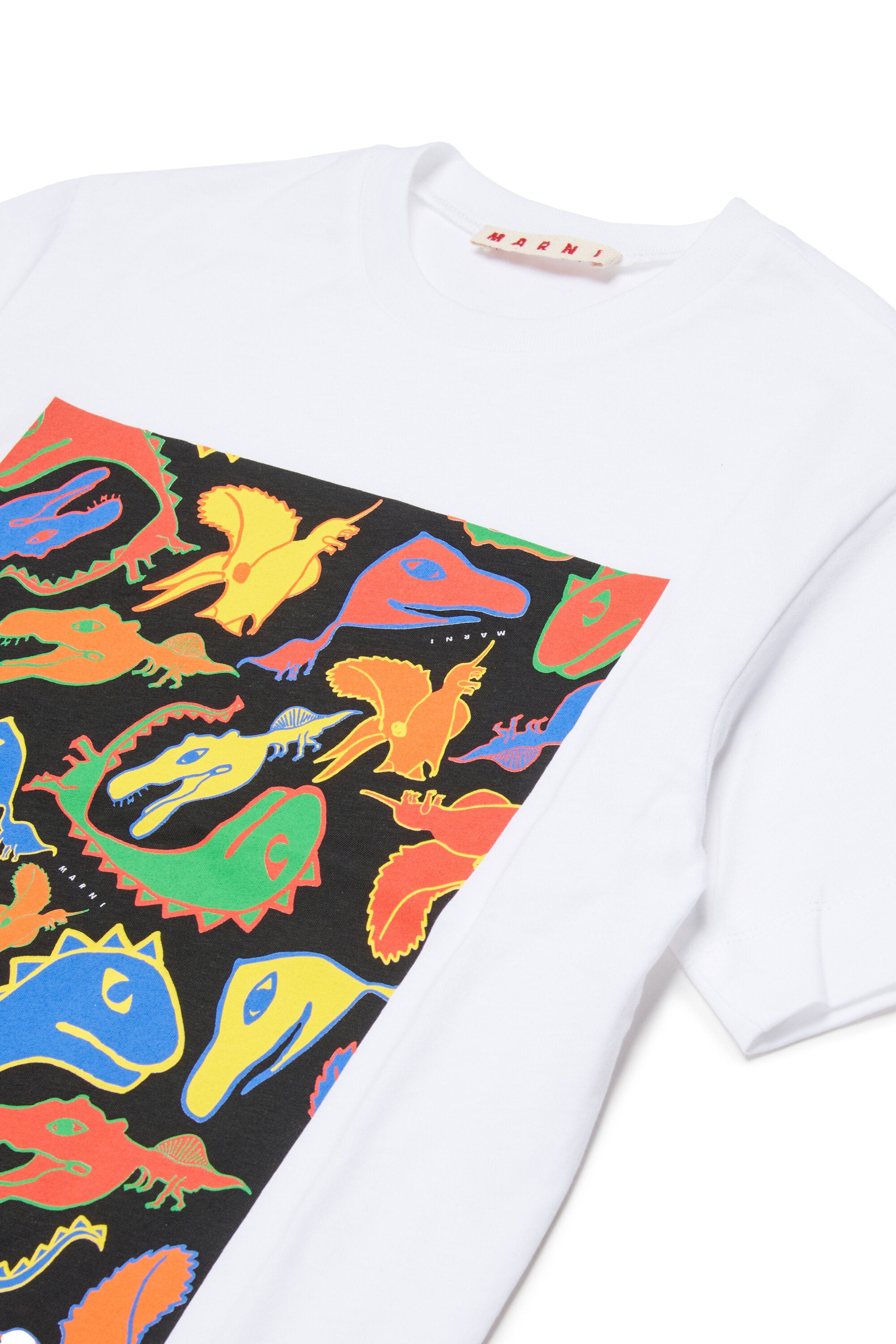 Camiseta con estampado de dinosaurios multicolor