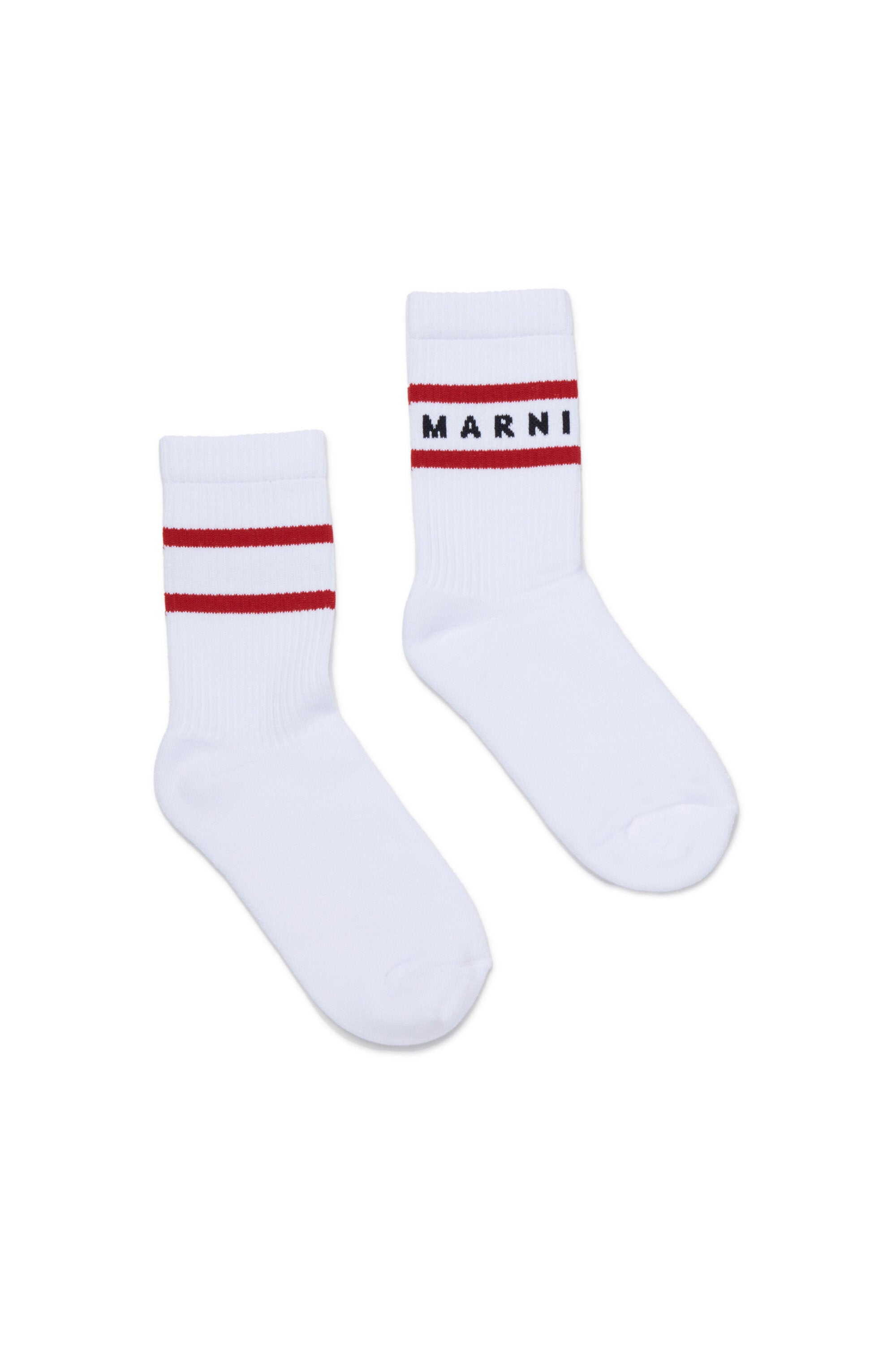 Logo and striped socks
