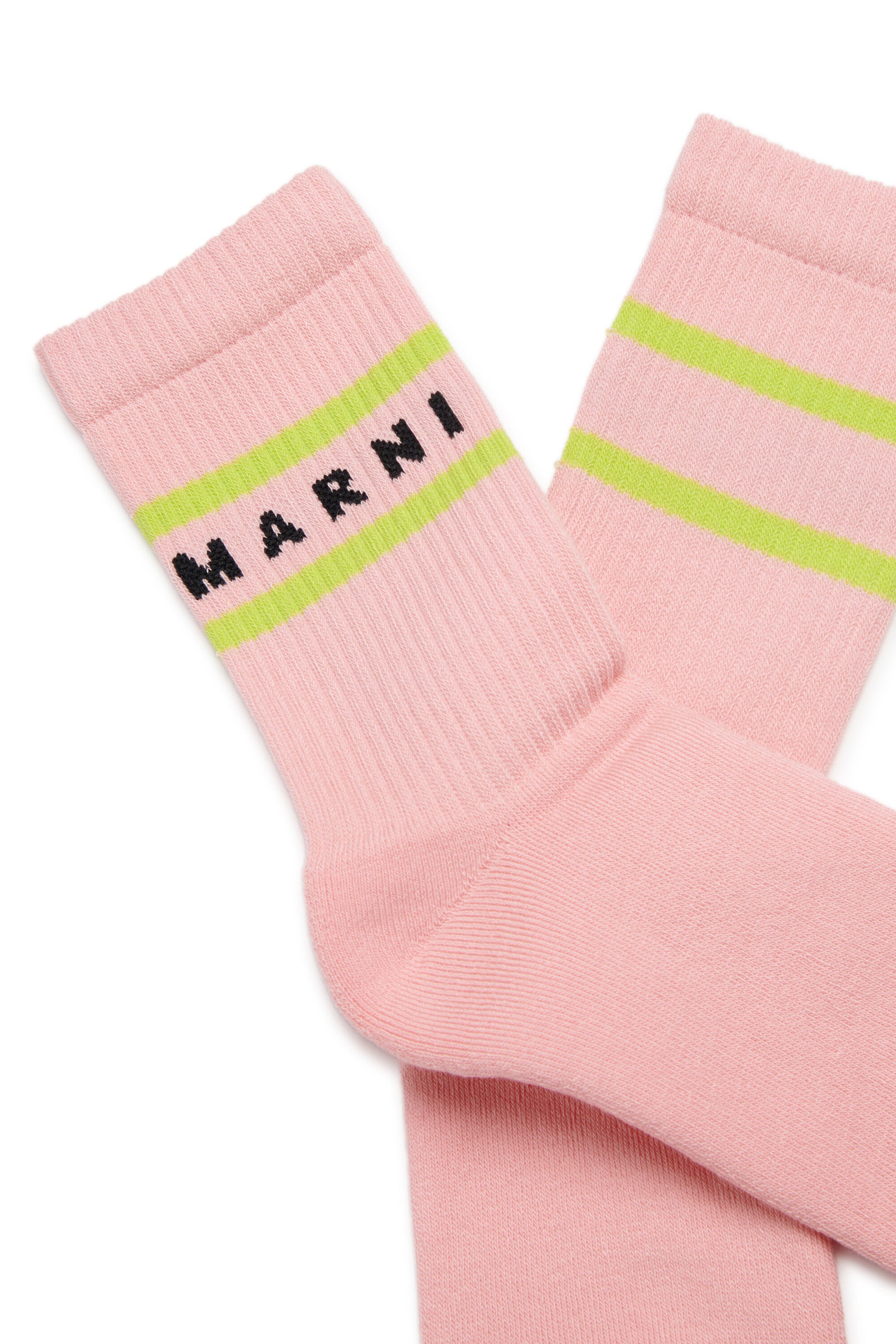 Calcetines con logo y rayas