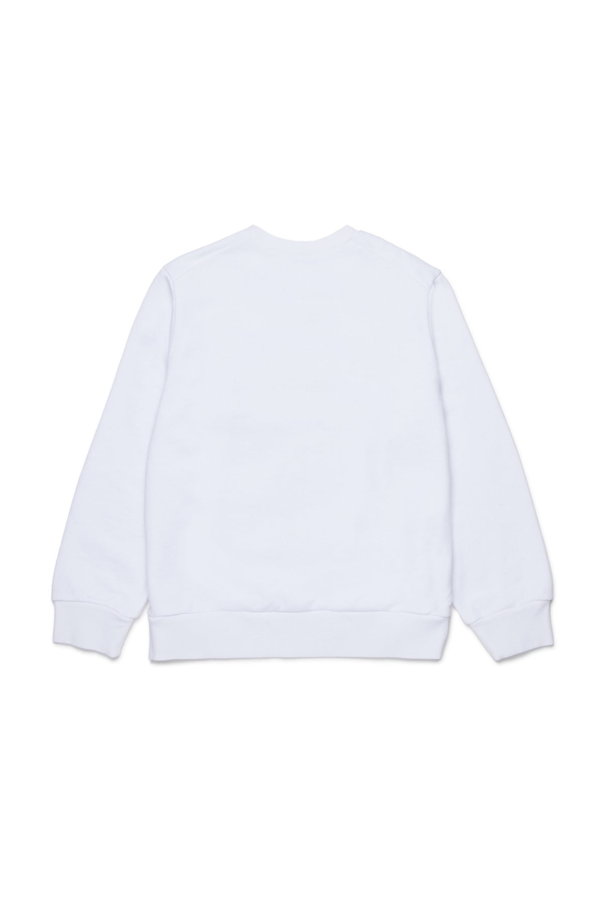 Sudadera de cuello redondo con maxi flor