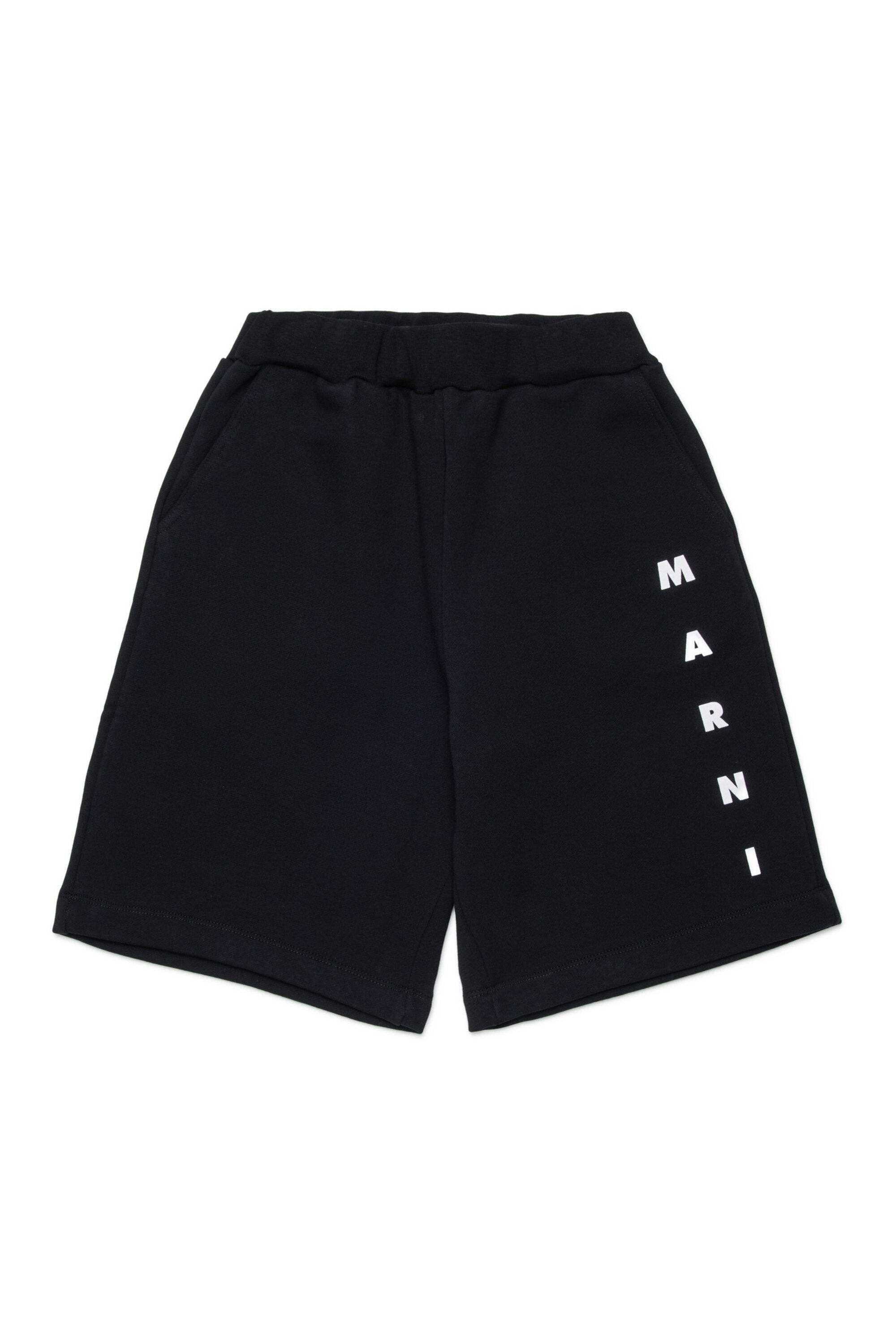 Logo fleece shorts