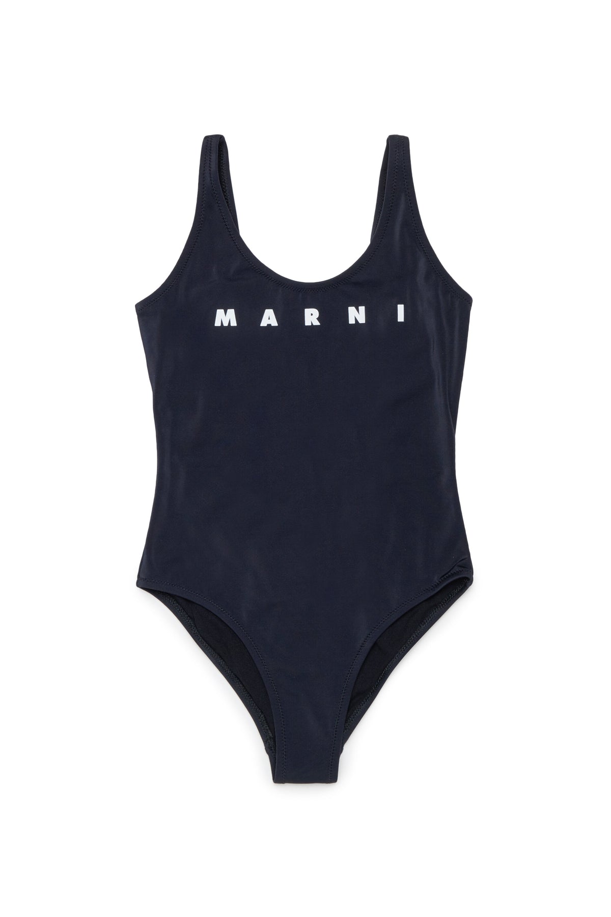 One-piece swimsuit with logo