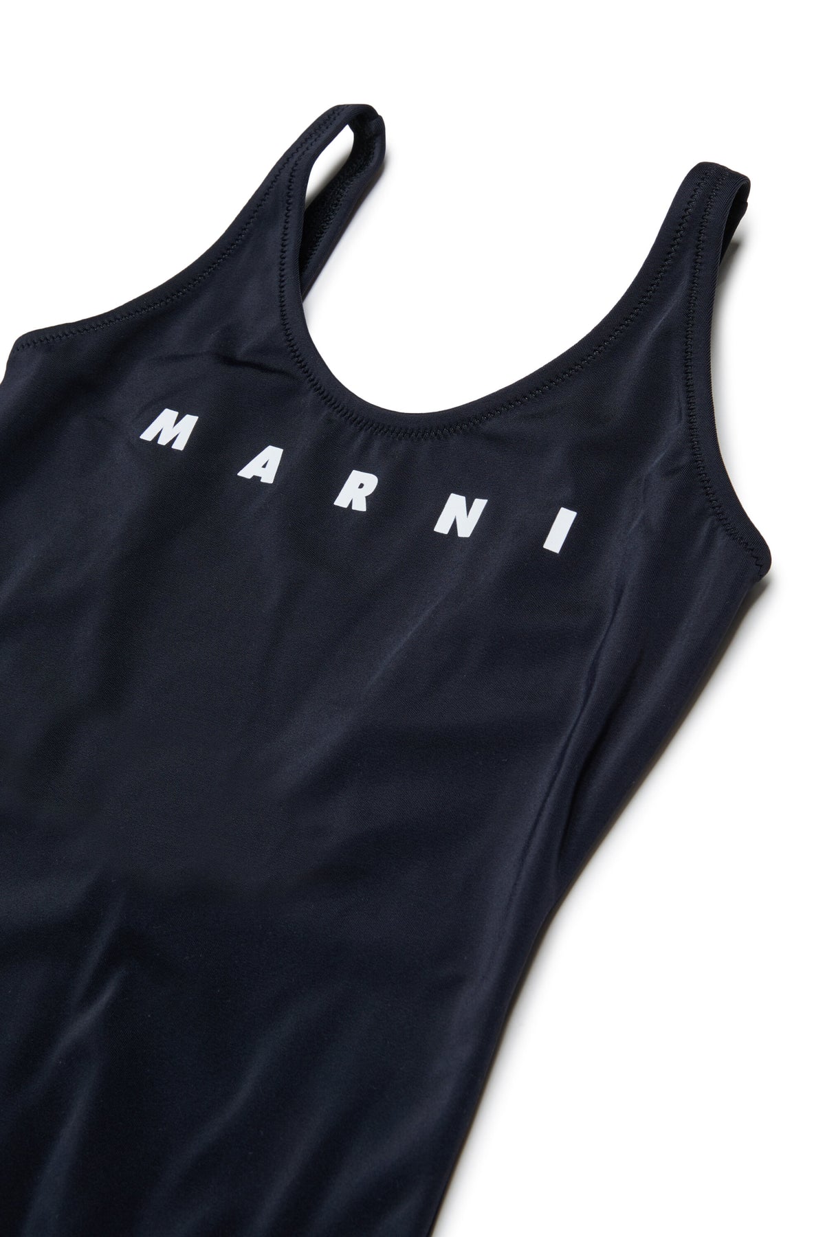 One-piece swimsuit with logo