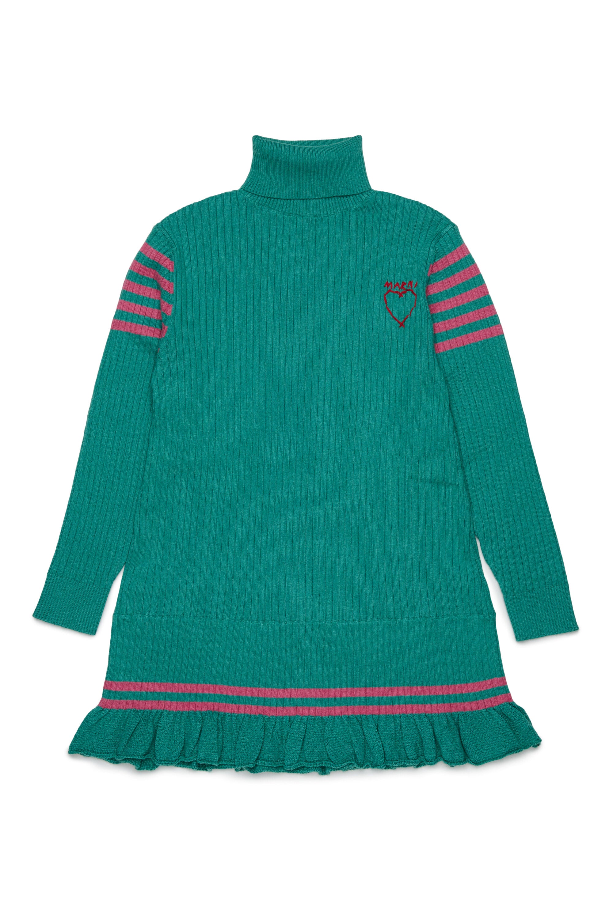 Vestido de manga larga con logo