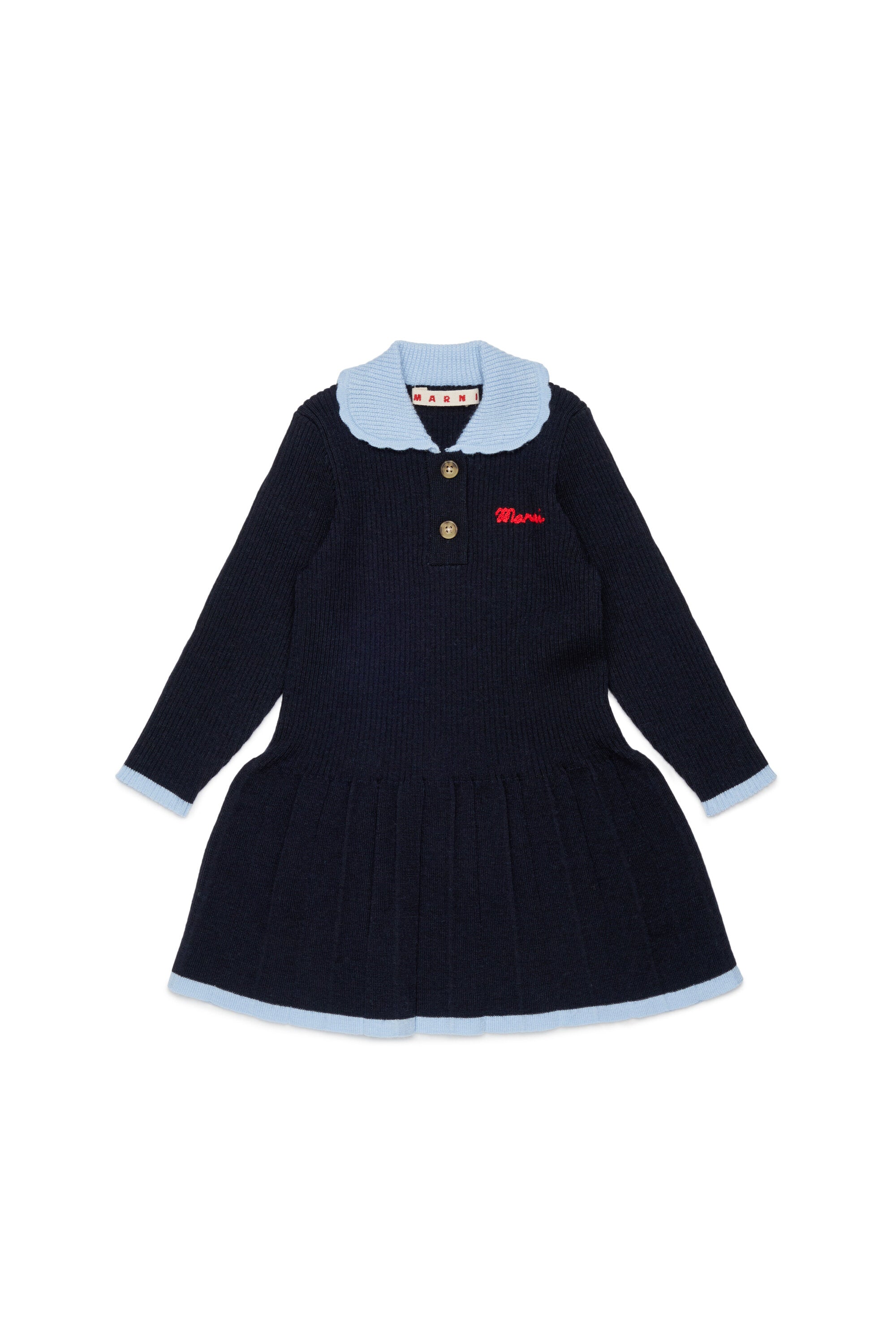 Vestido de punto con logo
