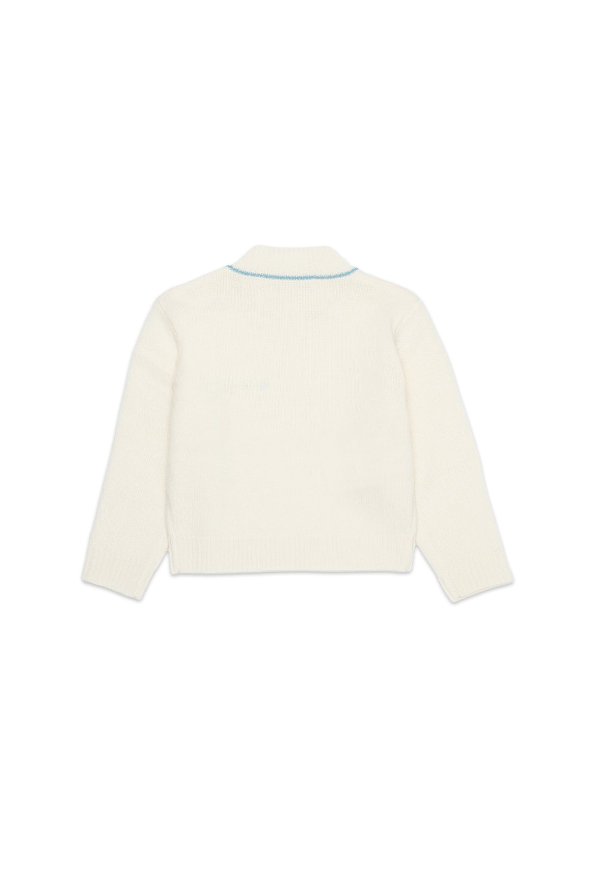 Jersey de cuello redondo de lana y cachemira