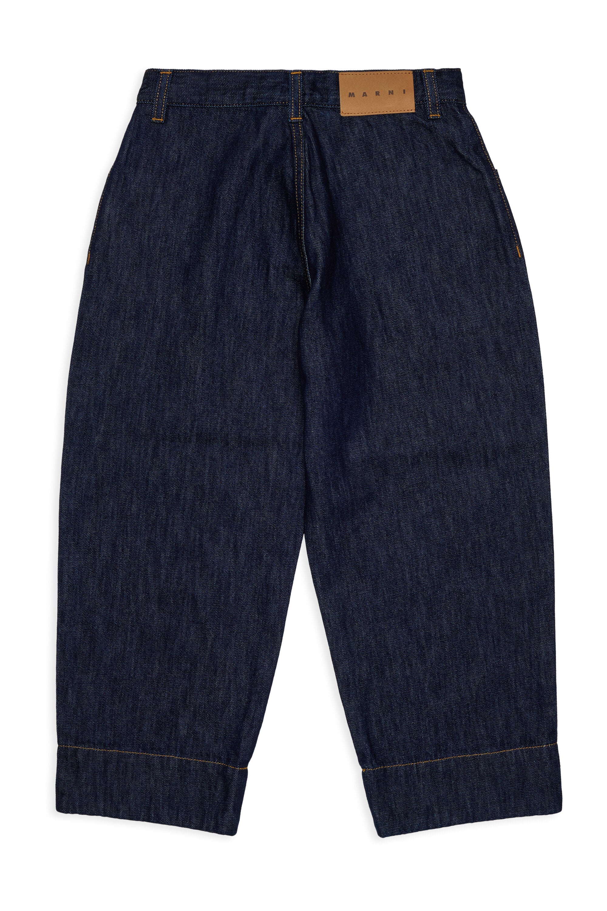 Jeans de corte relajado en denim oscuro