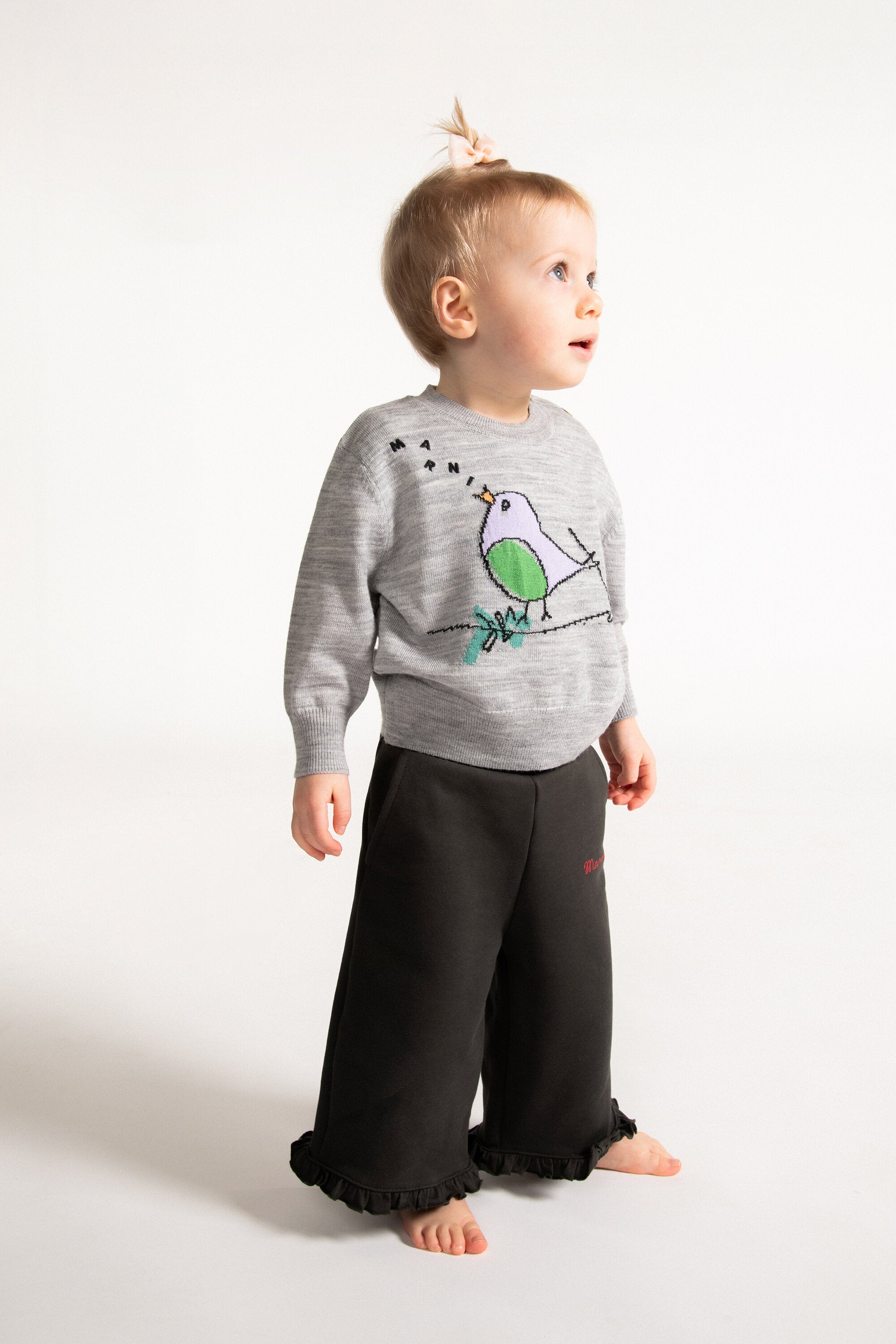 Sweatpants with ruffles