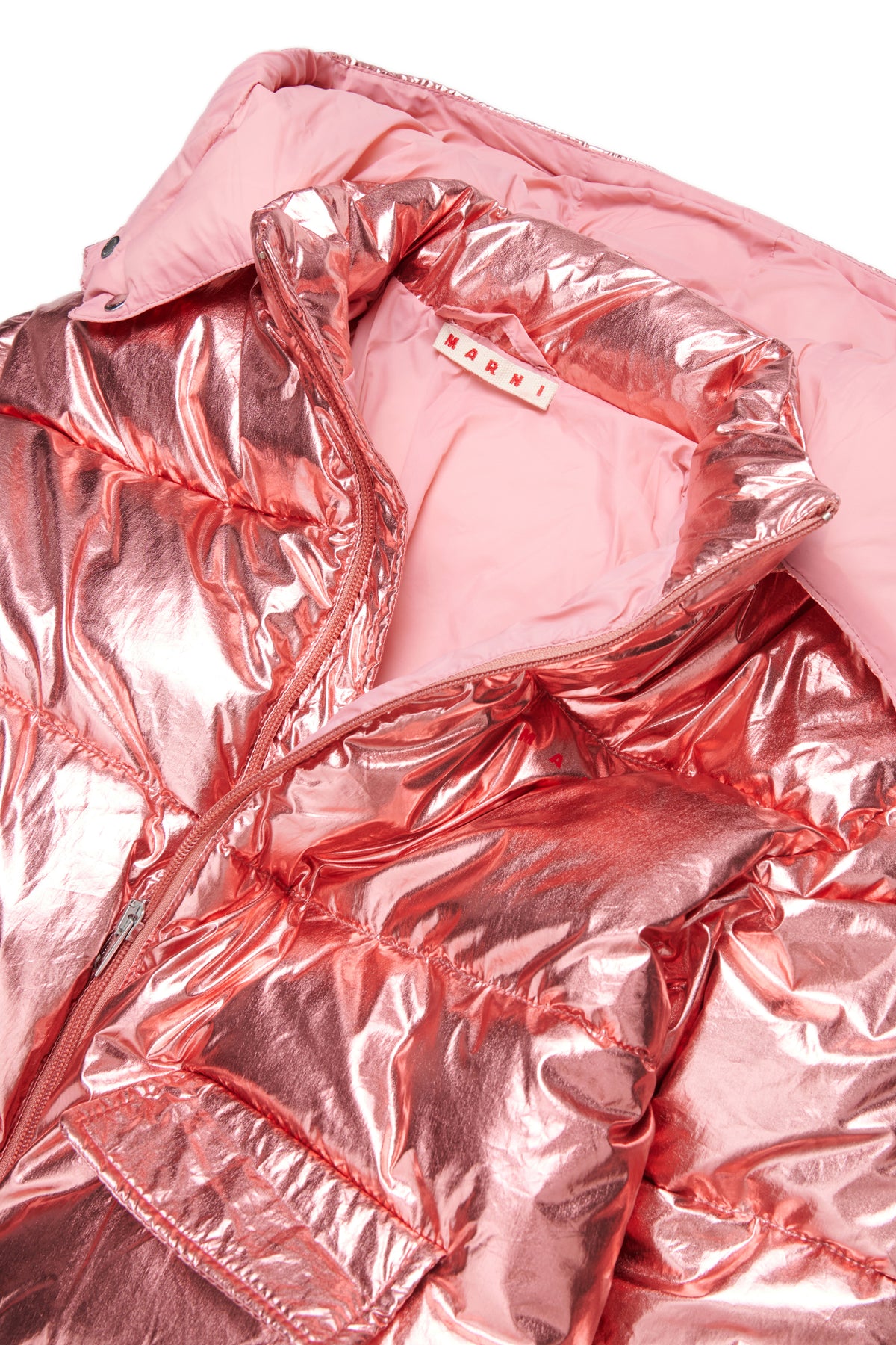 Chaqueta acolchada con logo estampado
