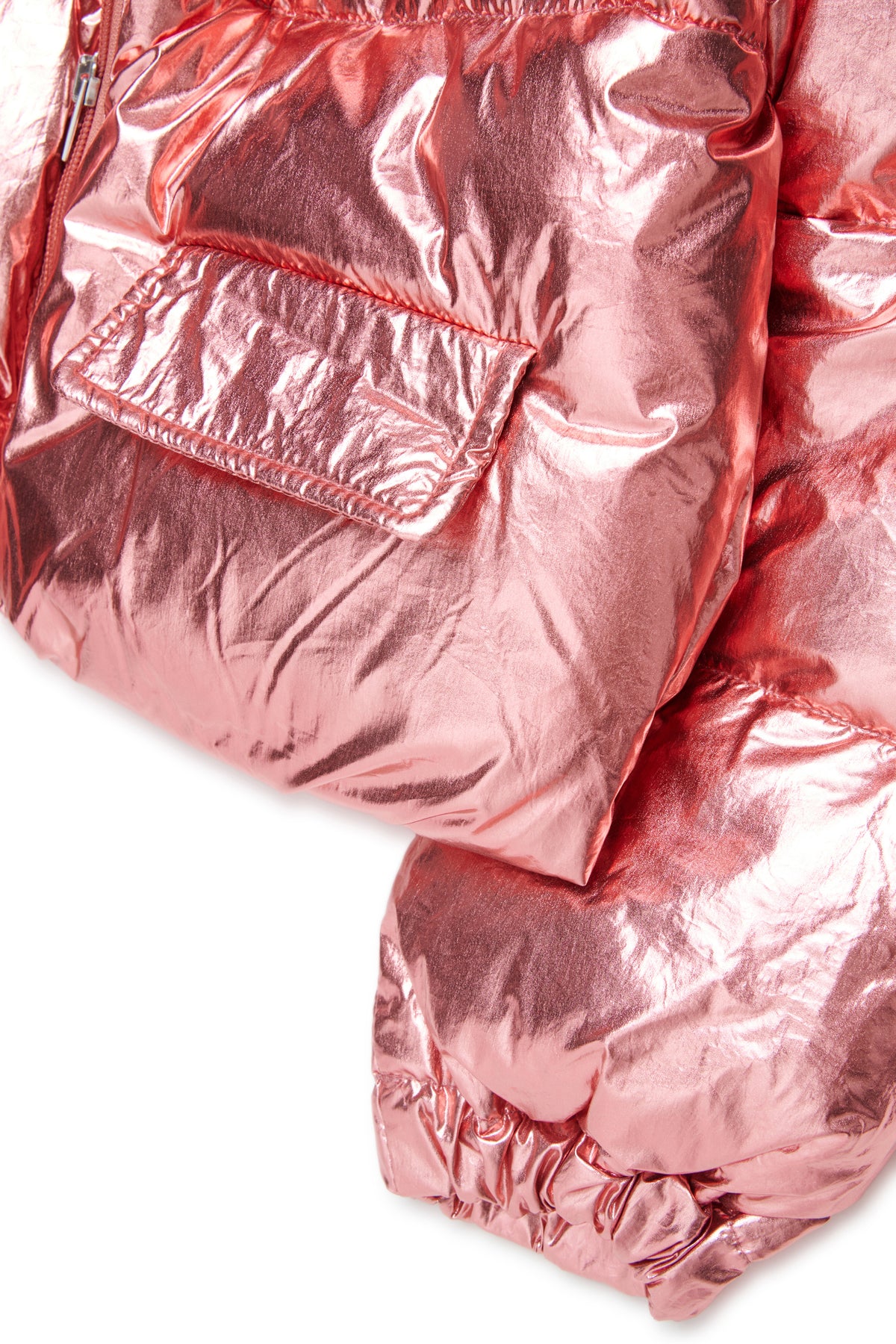 Padded jacket with printed logo