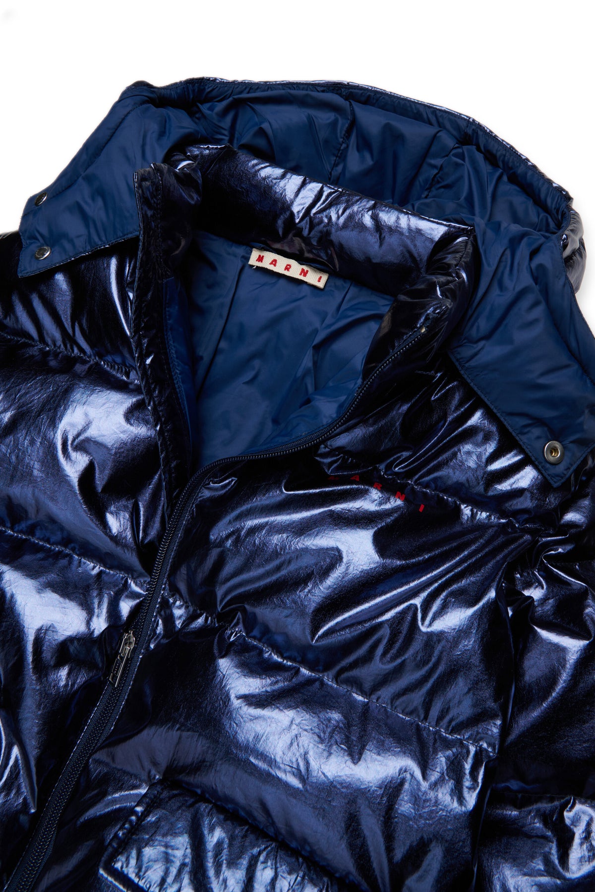Chaqueta acolchada con logo estampado