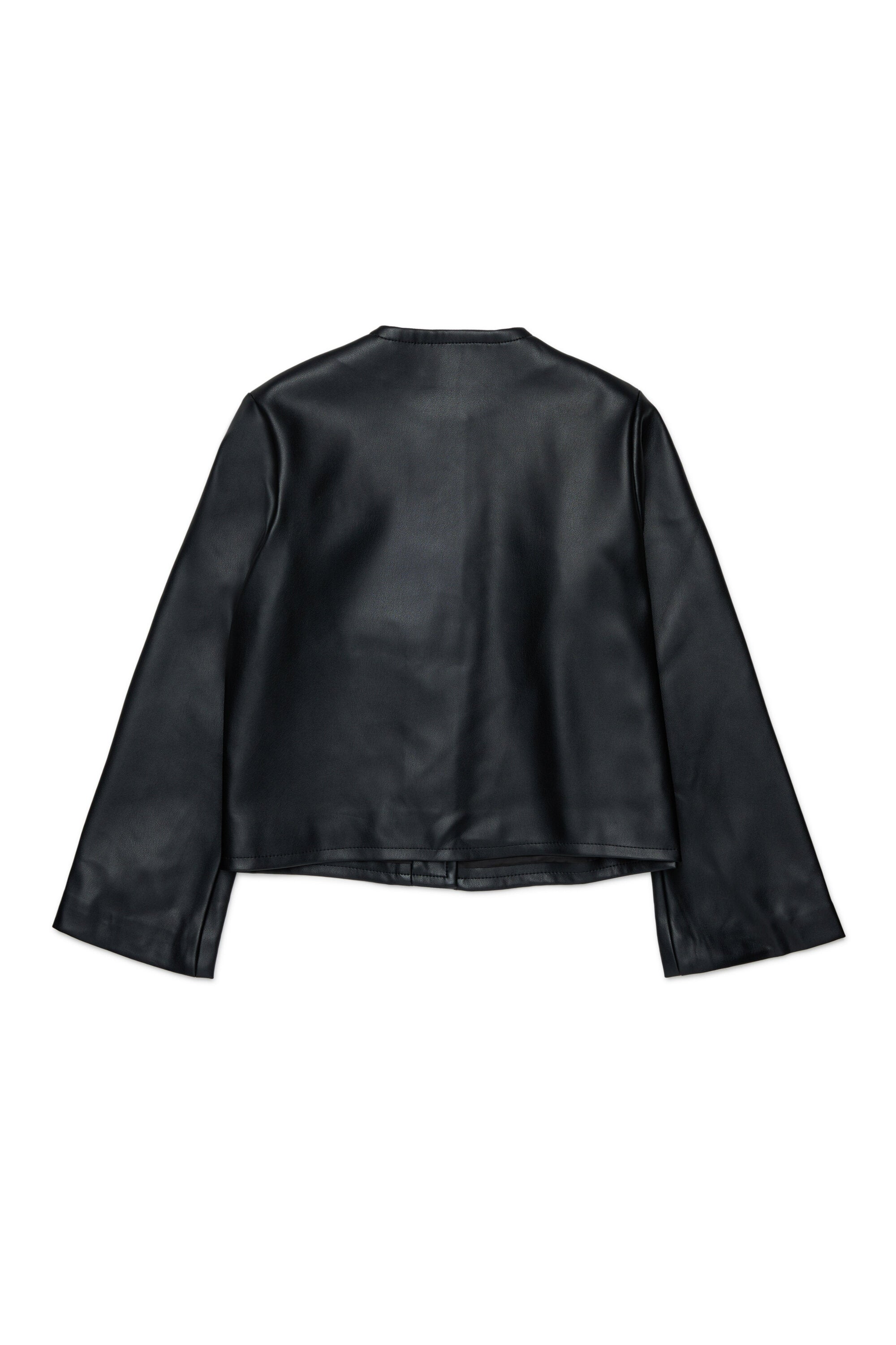 Chaqueta de cuello redondo con logo estampado