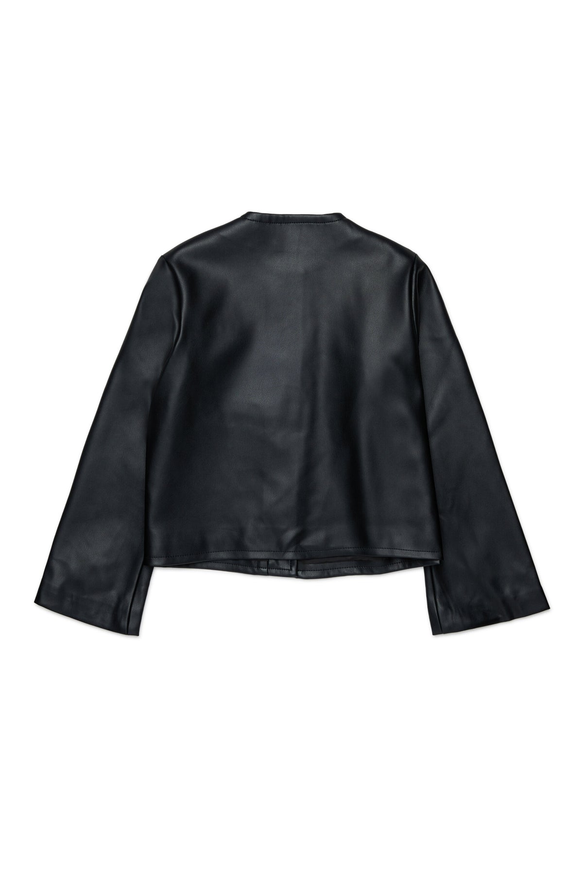 Crew-neck jacket with printed logo