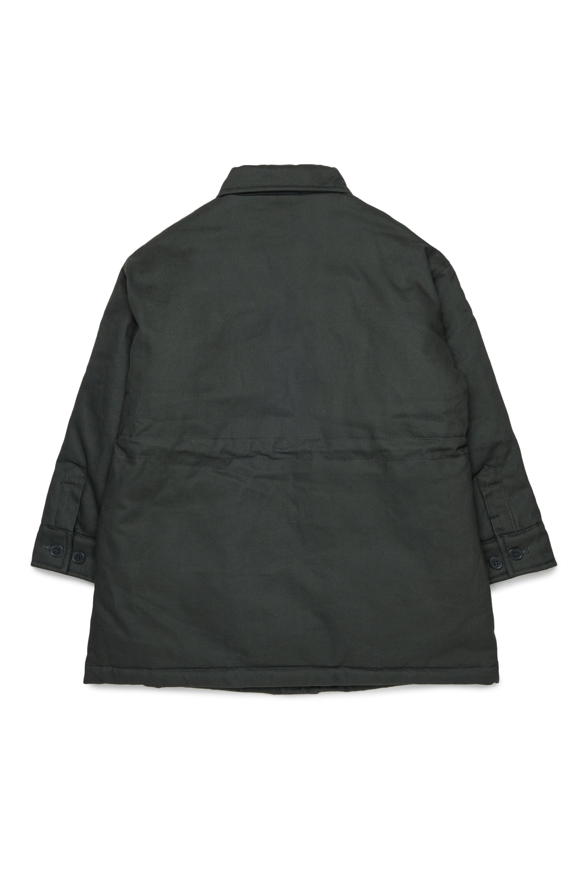 Parka con logo estampado