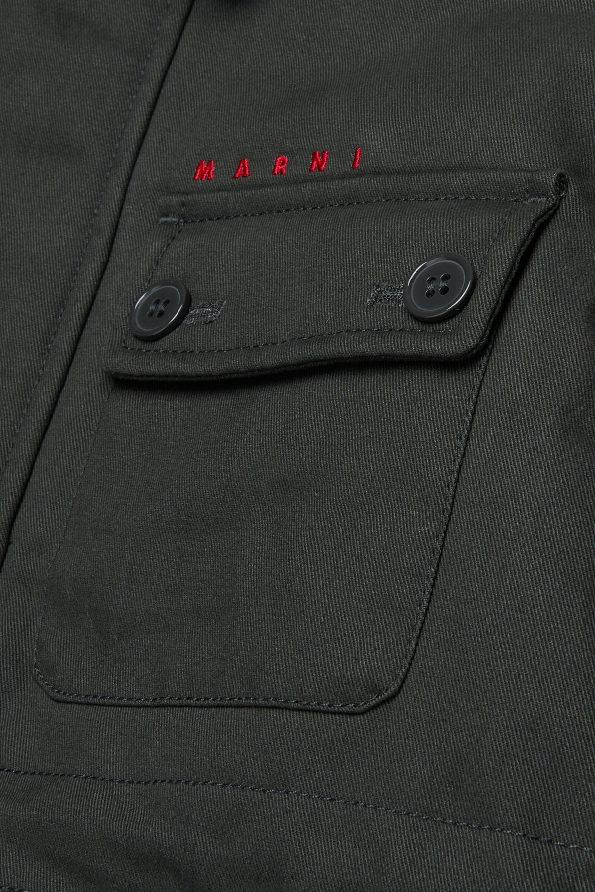 Parka con logo estampado