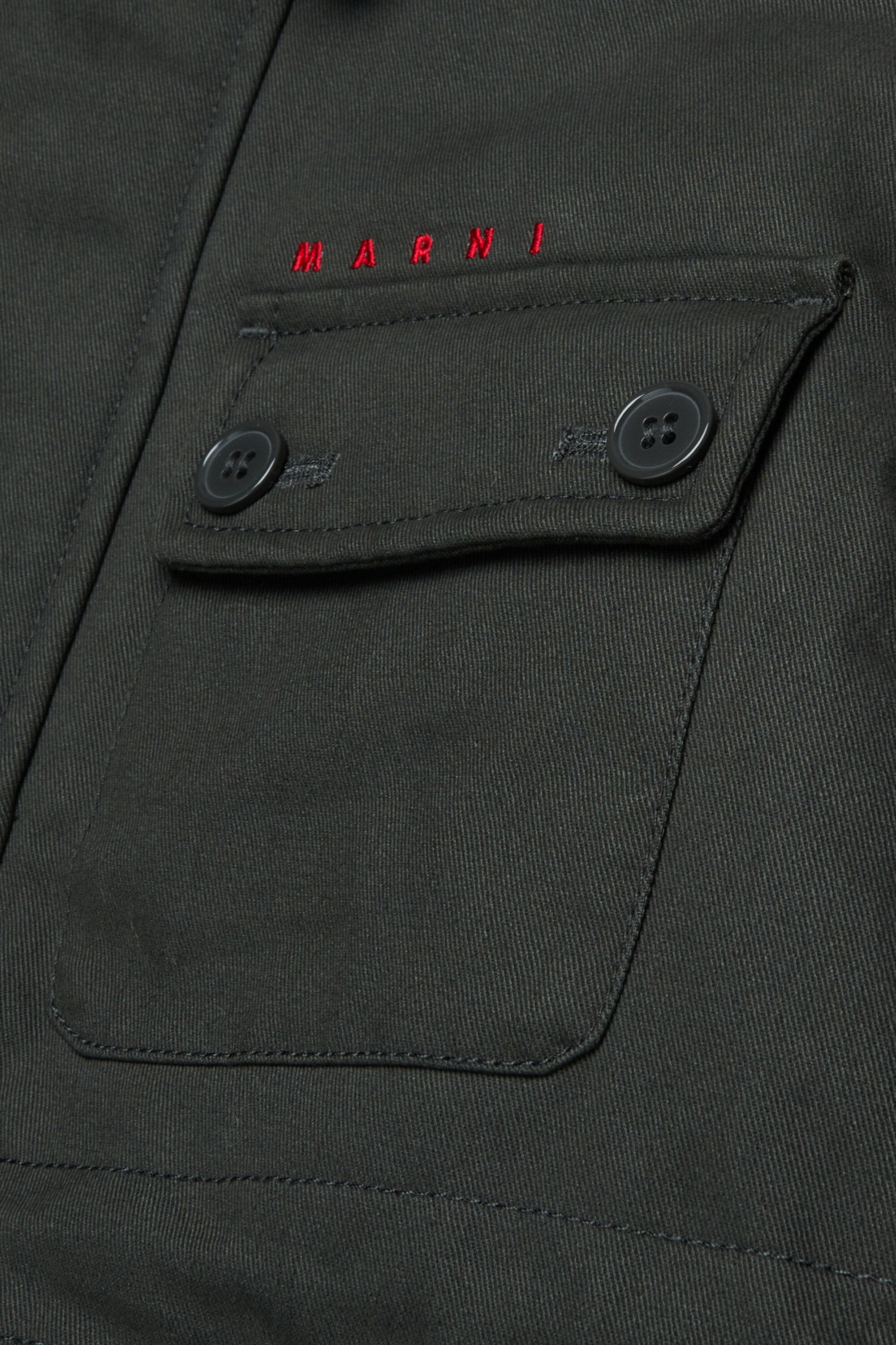Parka con logo estampado