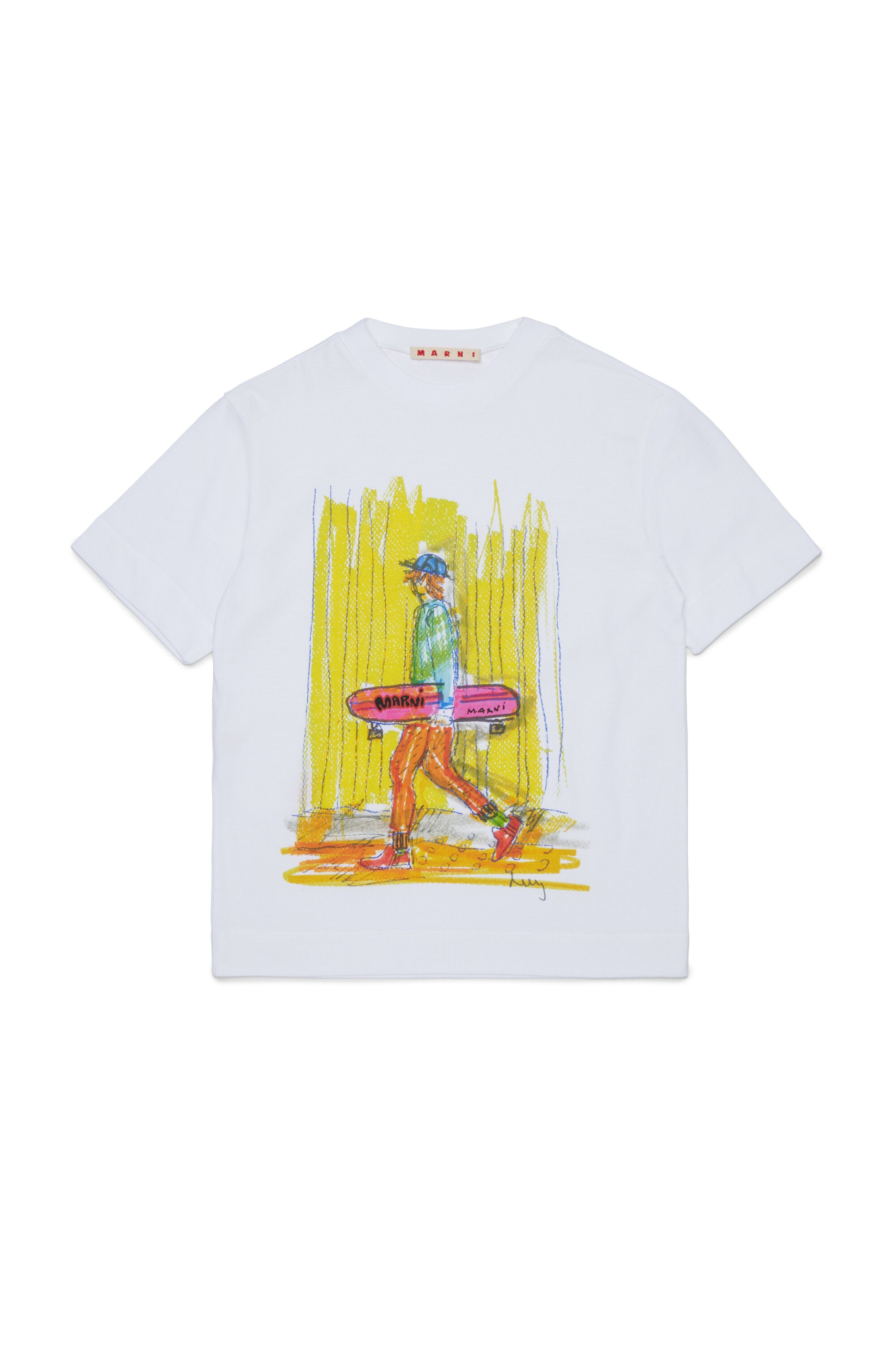 Camiseta con estampado colorido en la parte delantera
