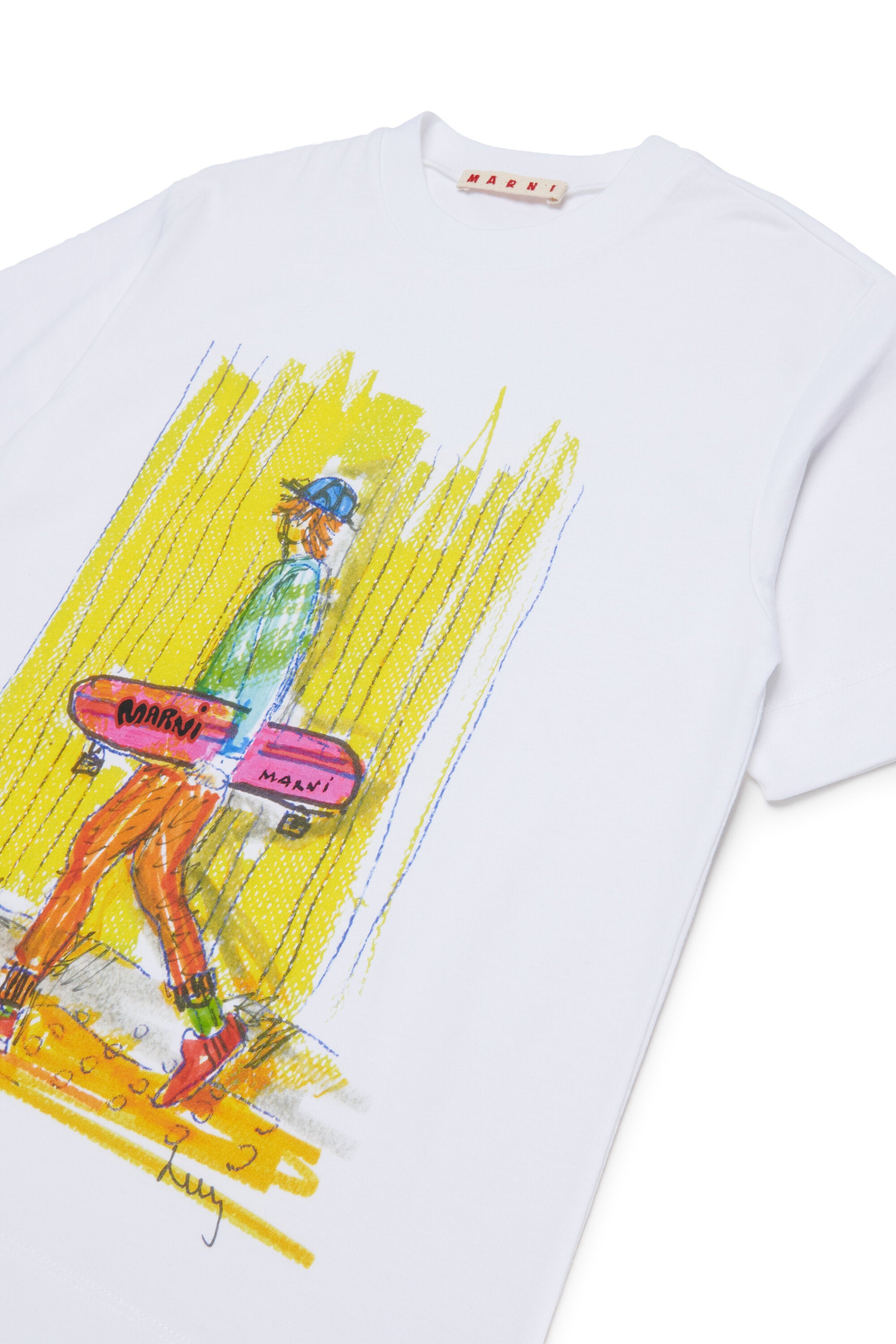 Camiseta con estampado colorido en la parte delantera