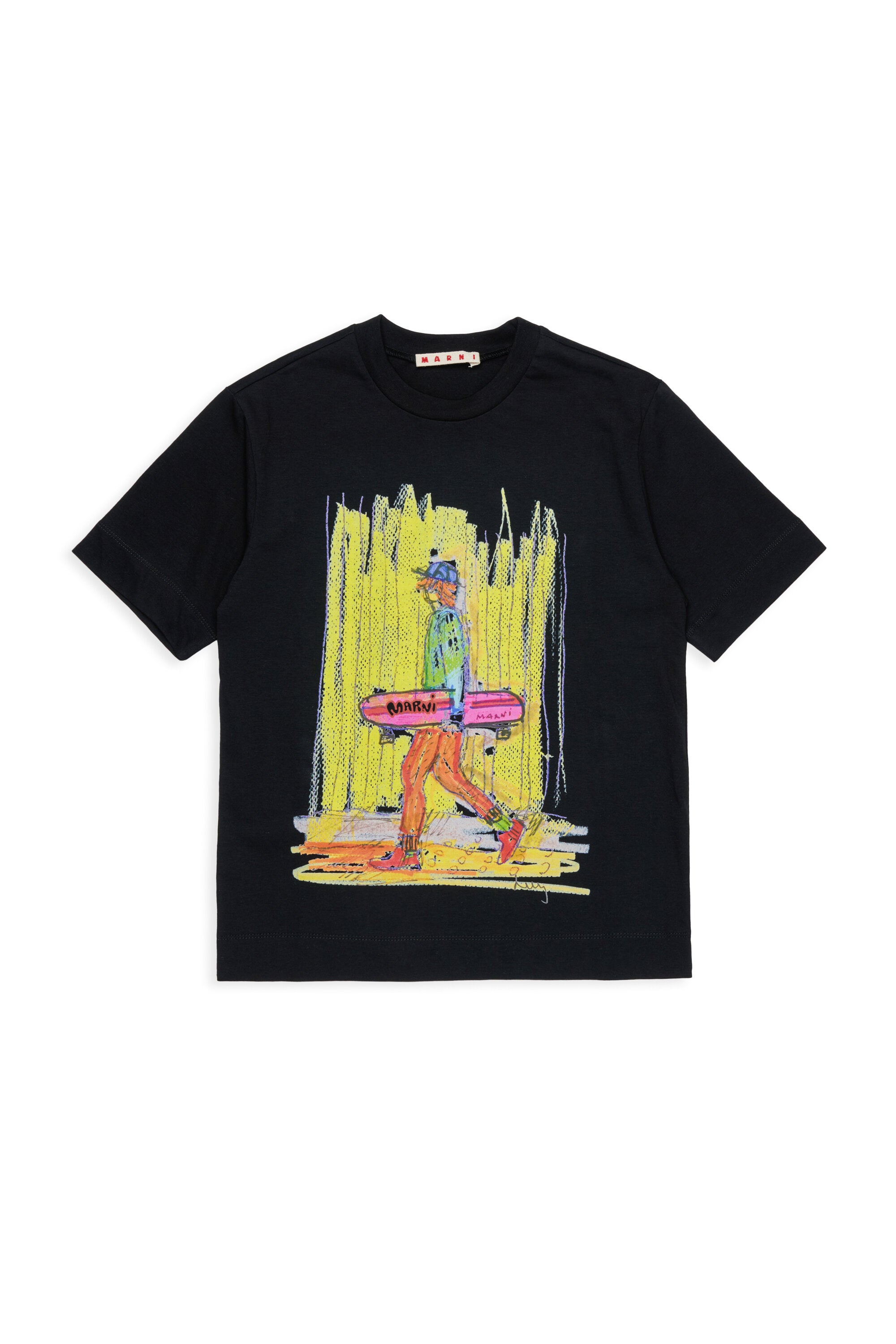 Camiseta con estampado colorido en la parte delantera