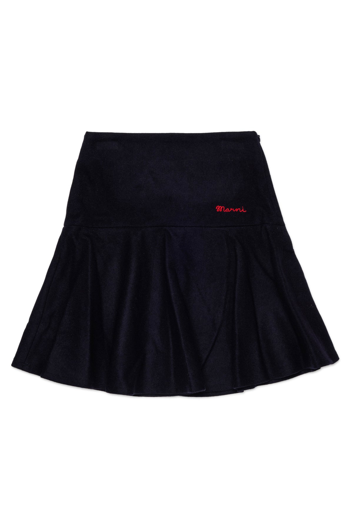 Falda midi con logo
