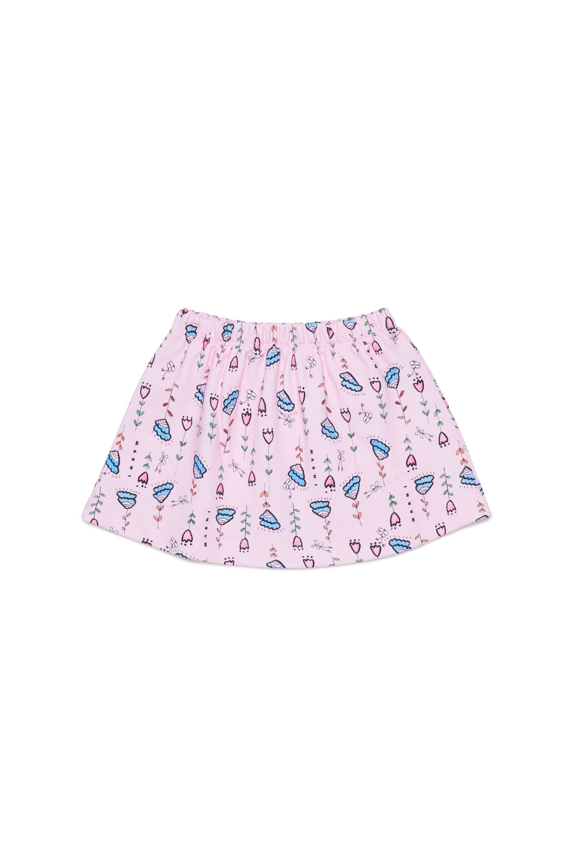 Falda estampada con logo
