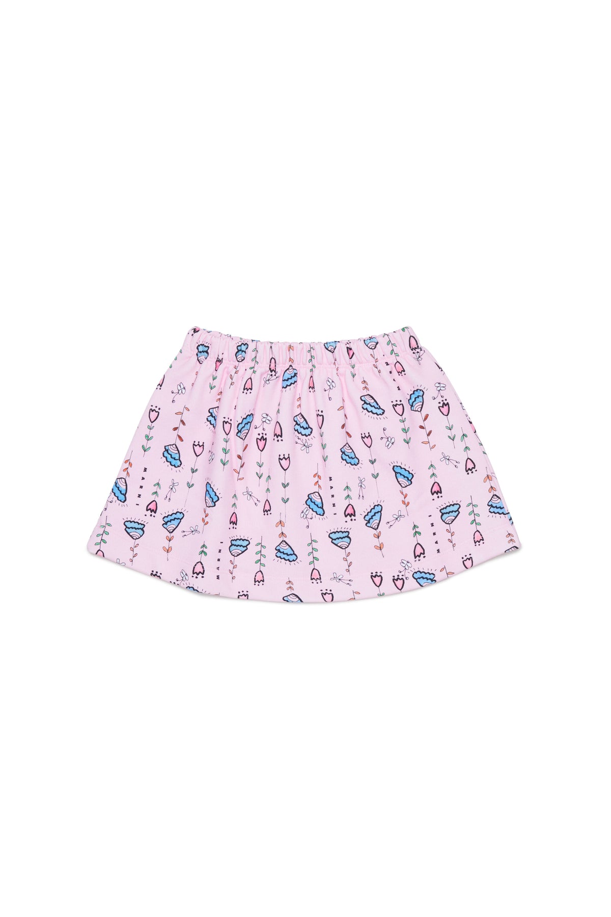 Falda estampada con logo