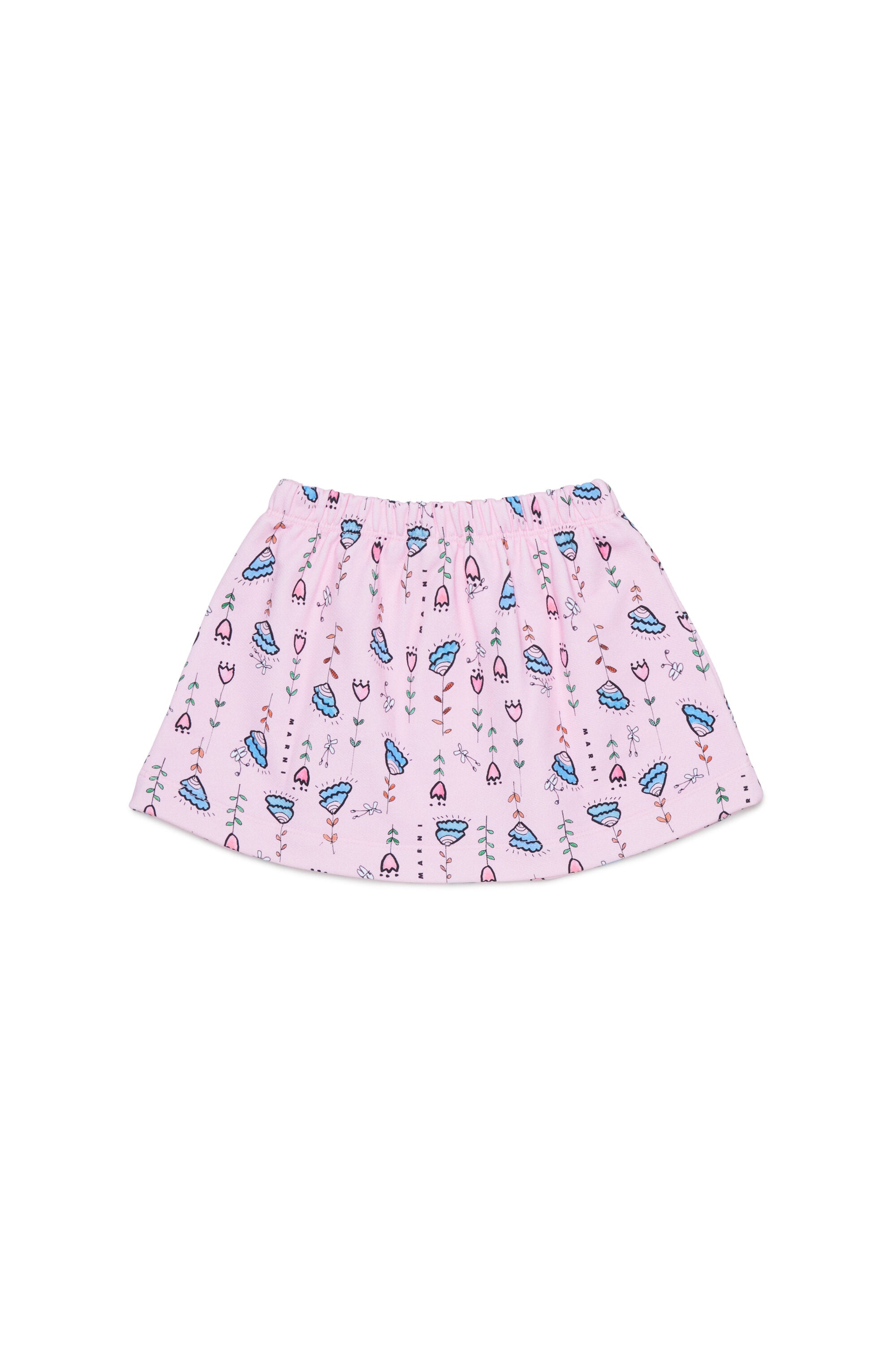 Falda estampada con logo