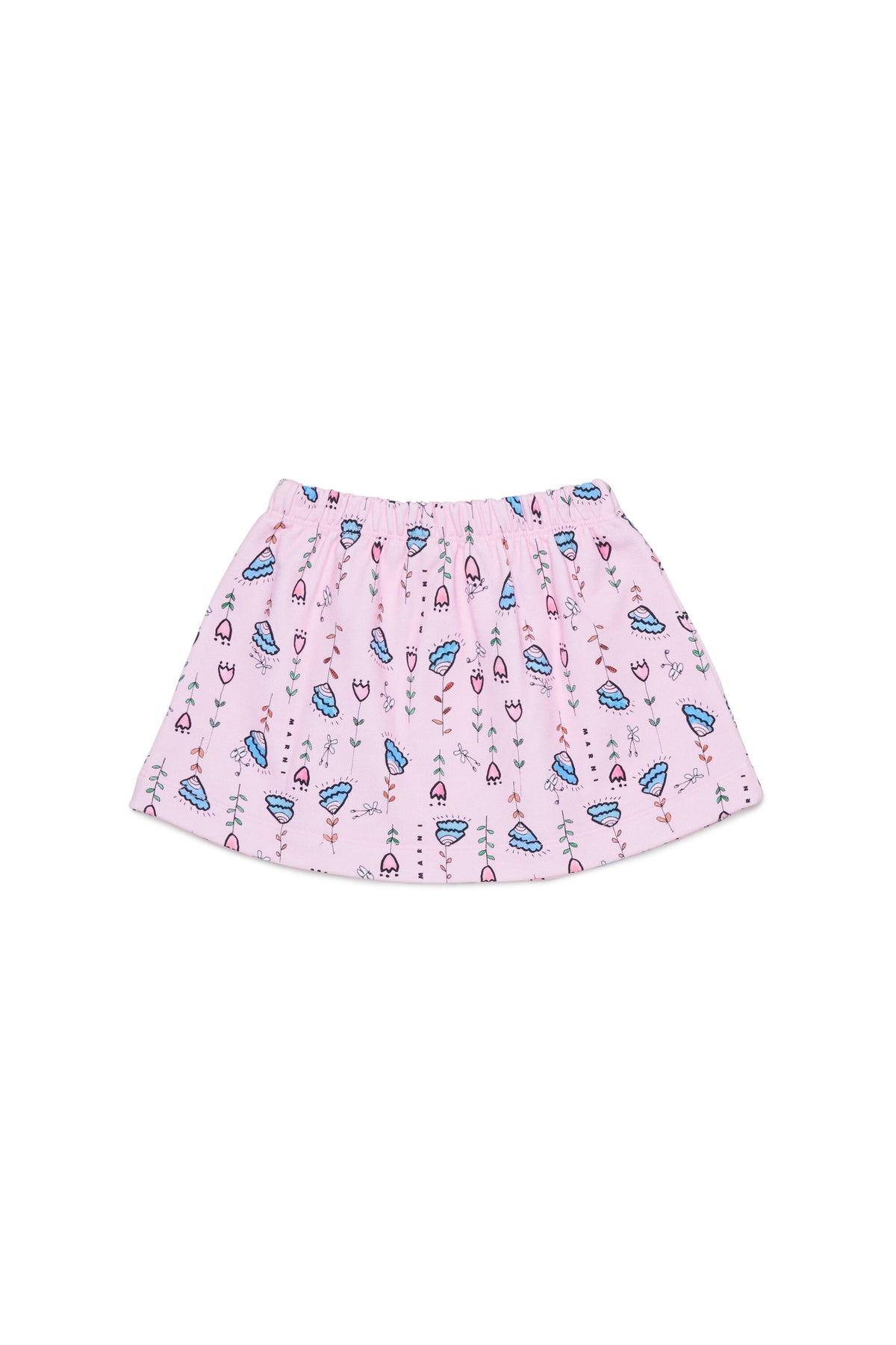 Falda estampada con logo