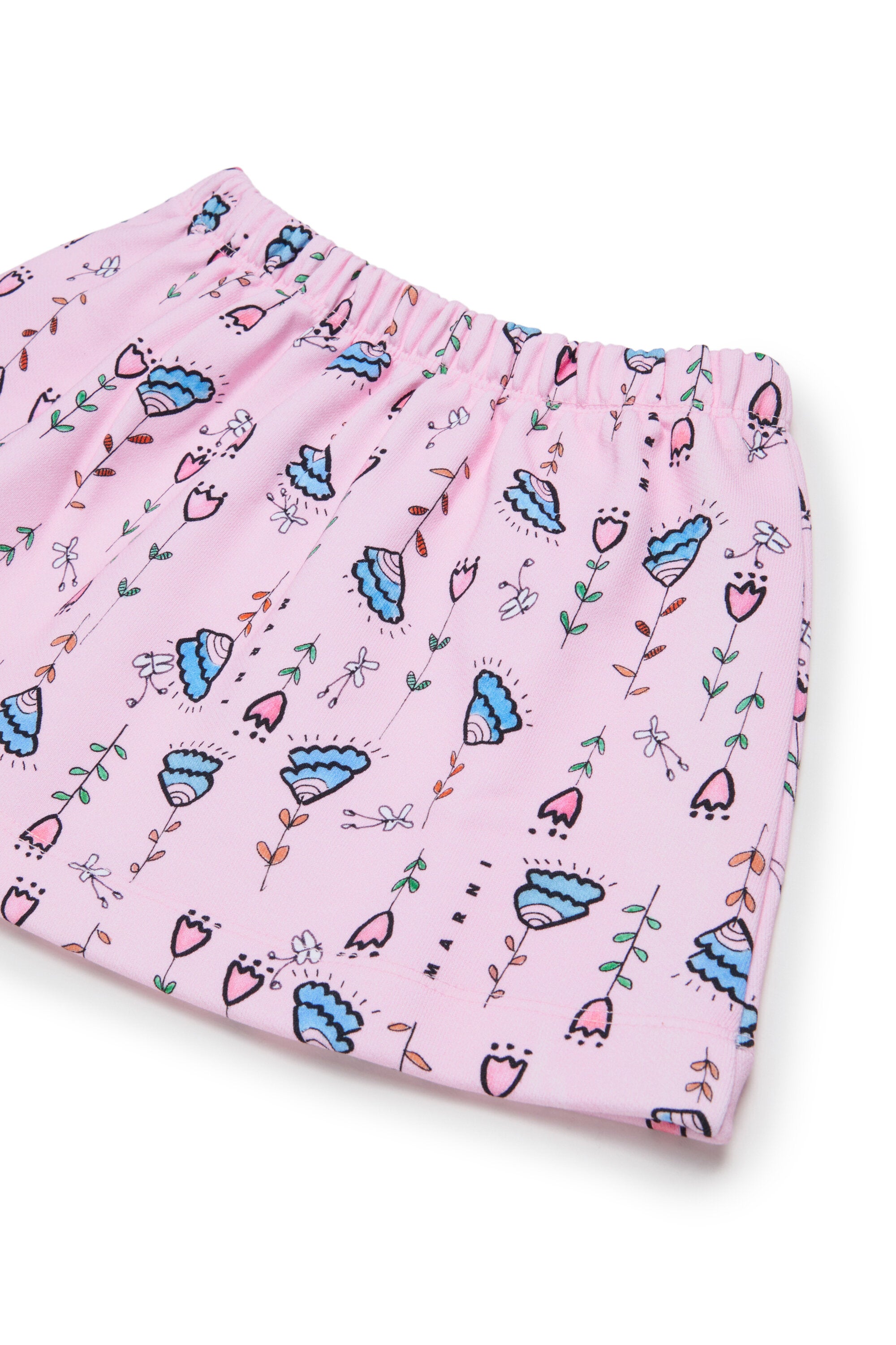 Falda estampada con logo
