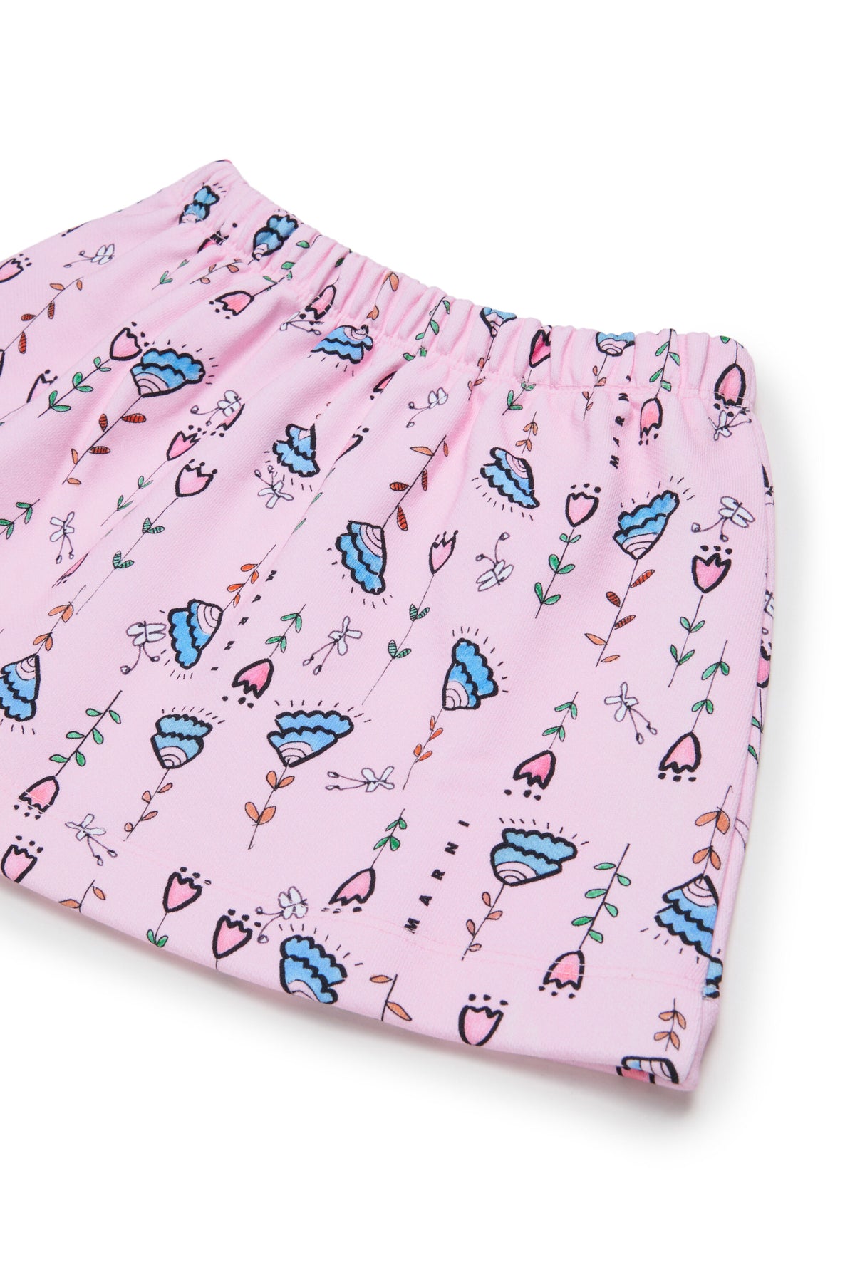 Falda estampada con logo