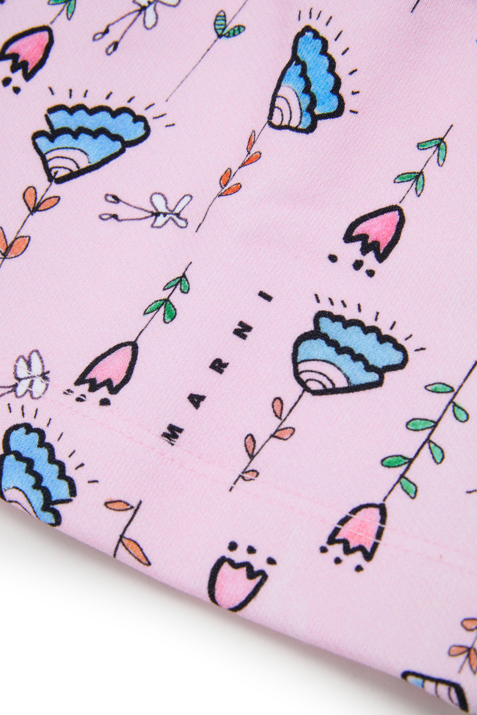 Falda estampada con logo