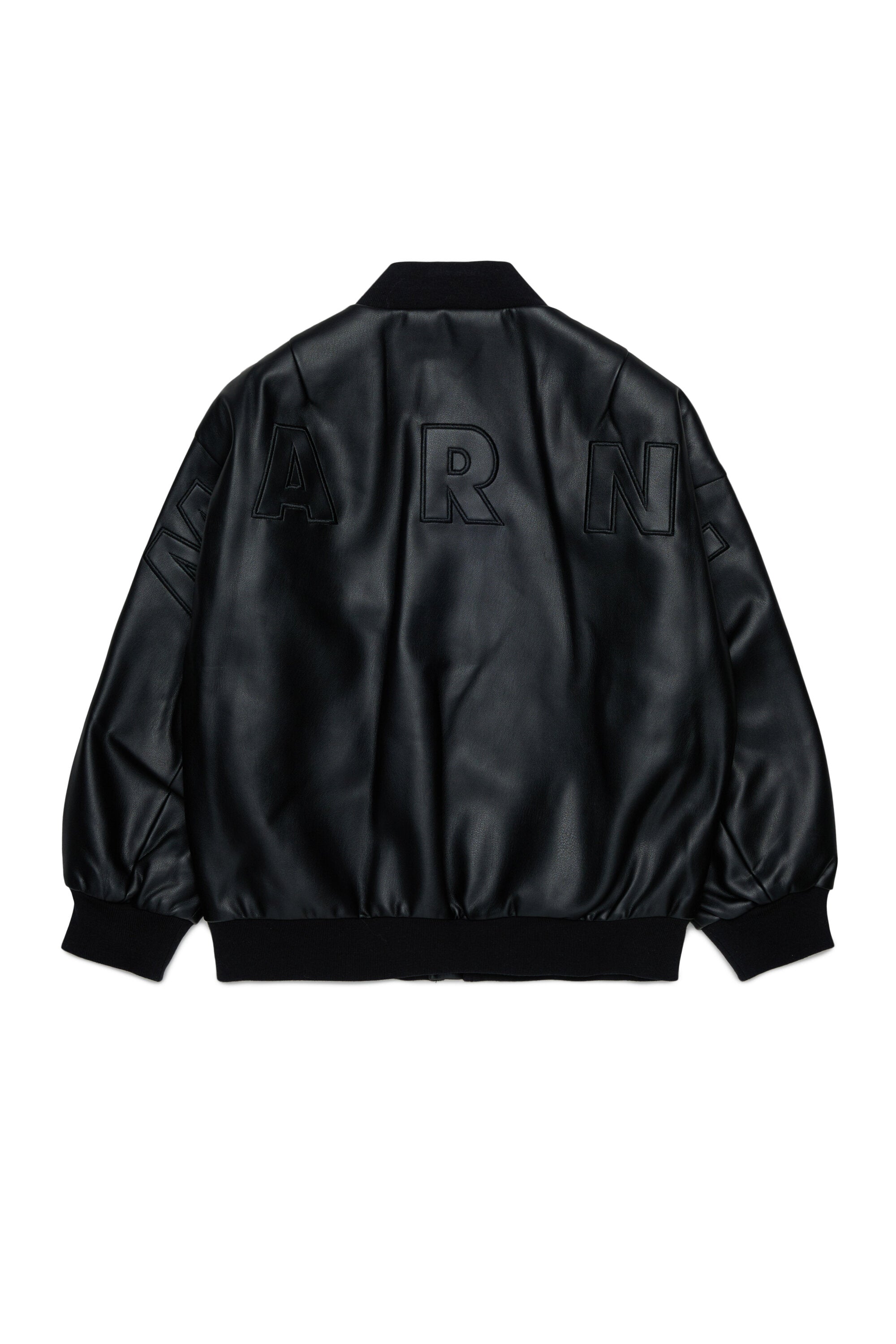 Cazadora bomber con logo estampado
