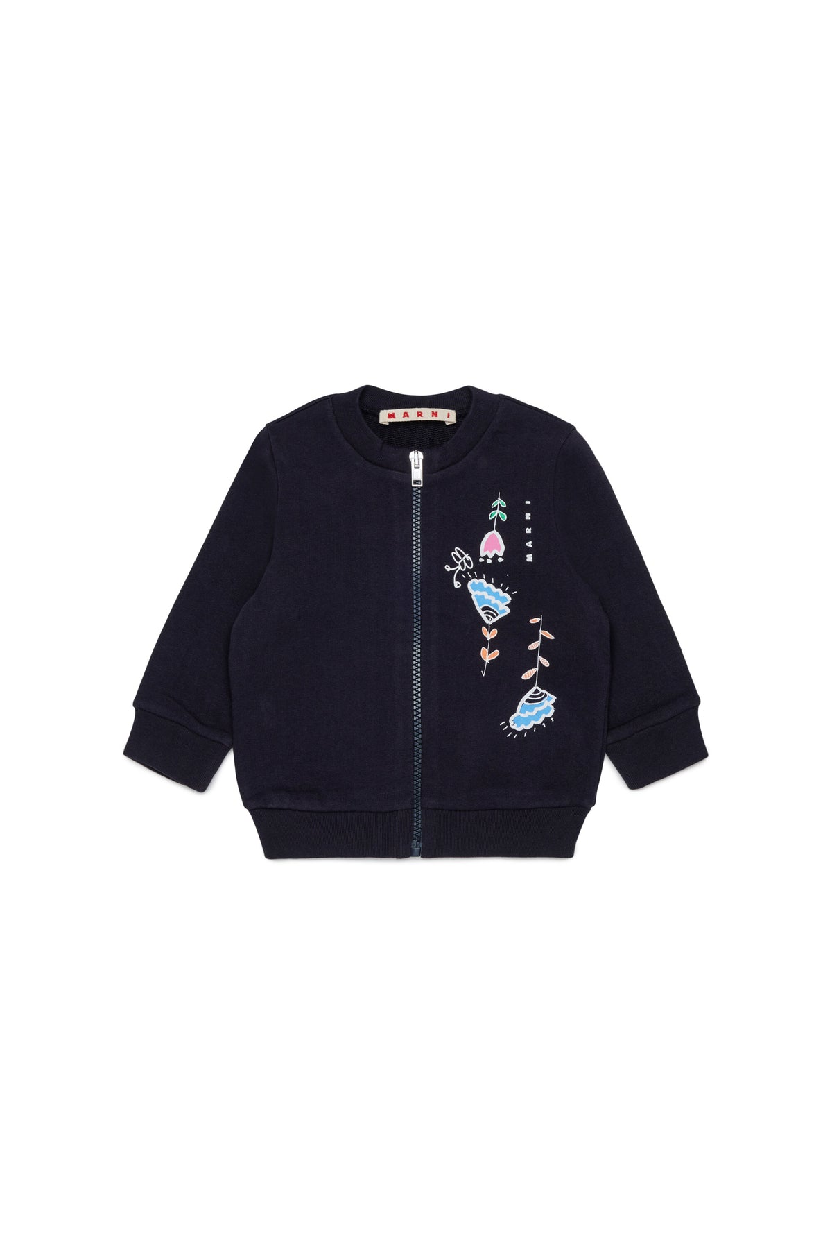 Sudadera con cremallera y logo