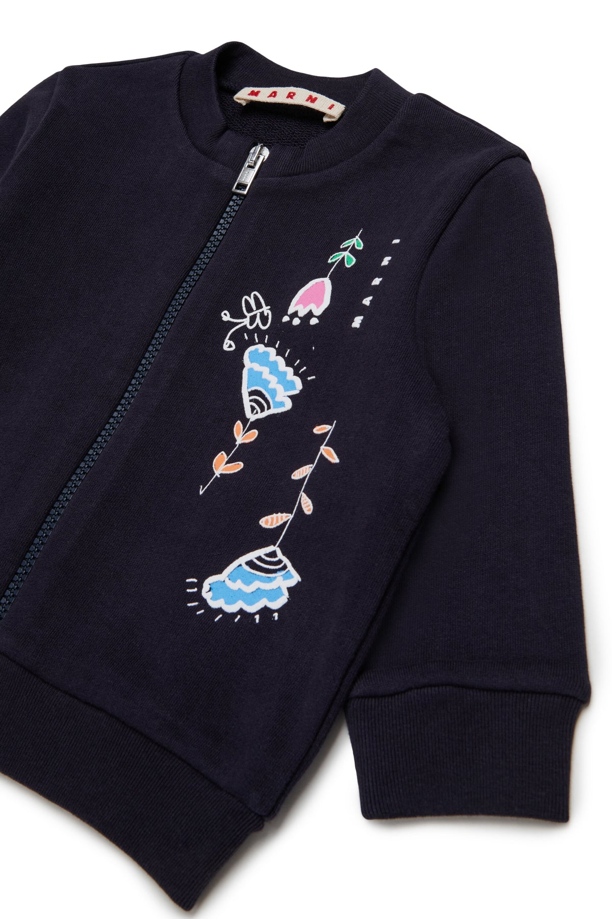 Sudadera con cremallera y logo