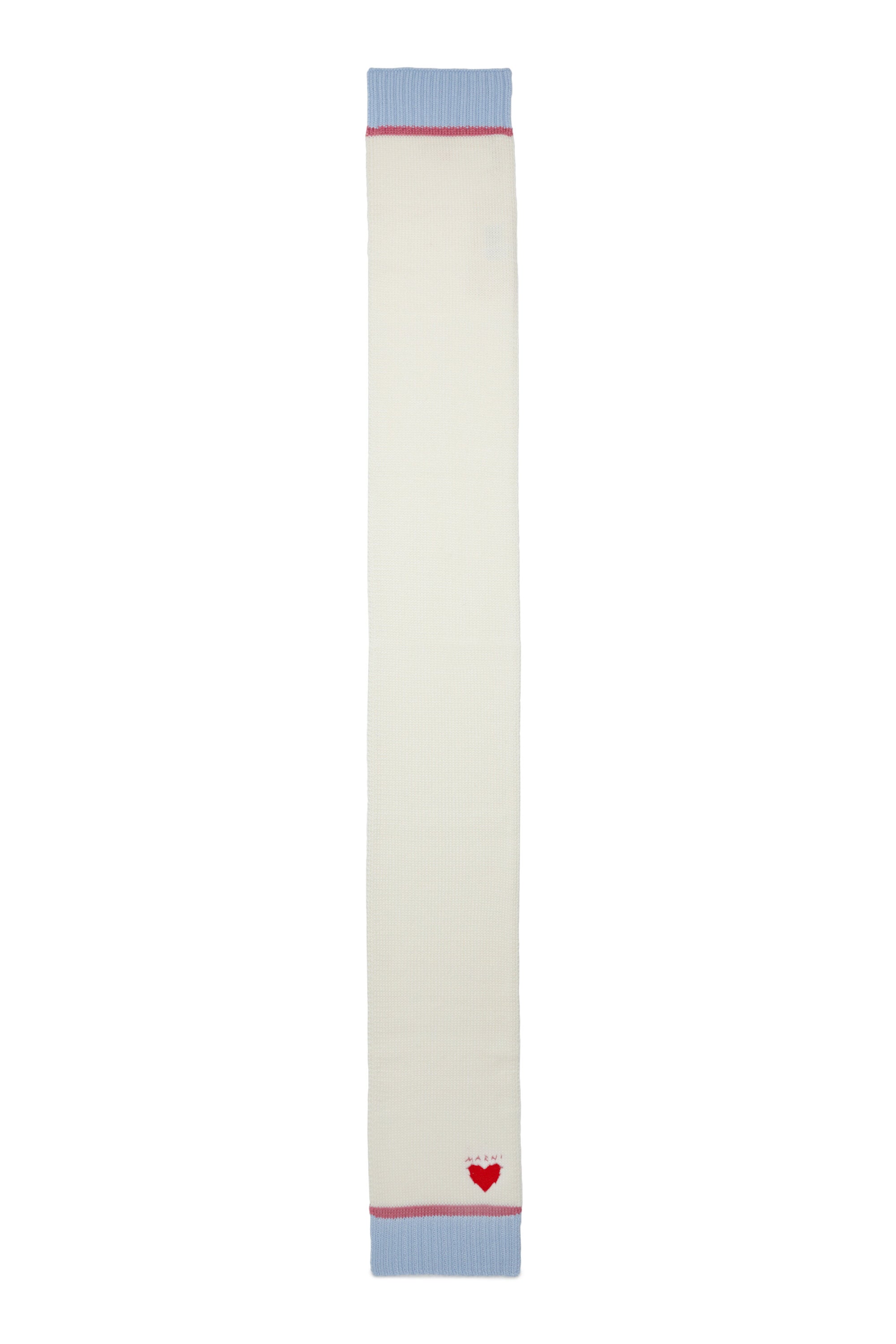 Scarf with embroidered logo