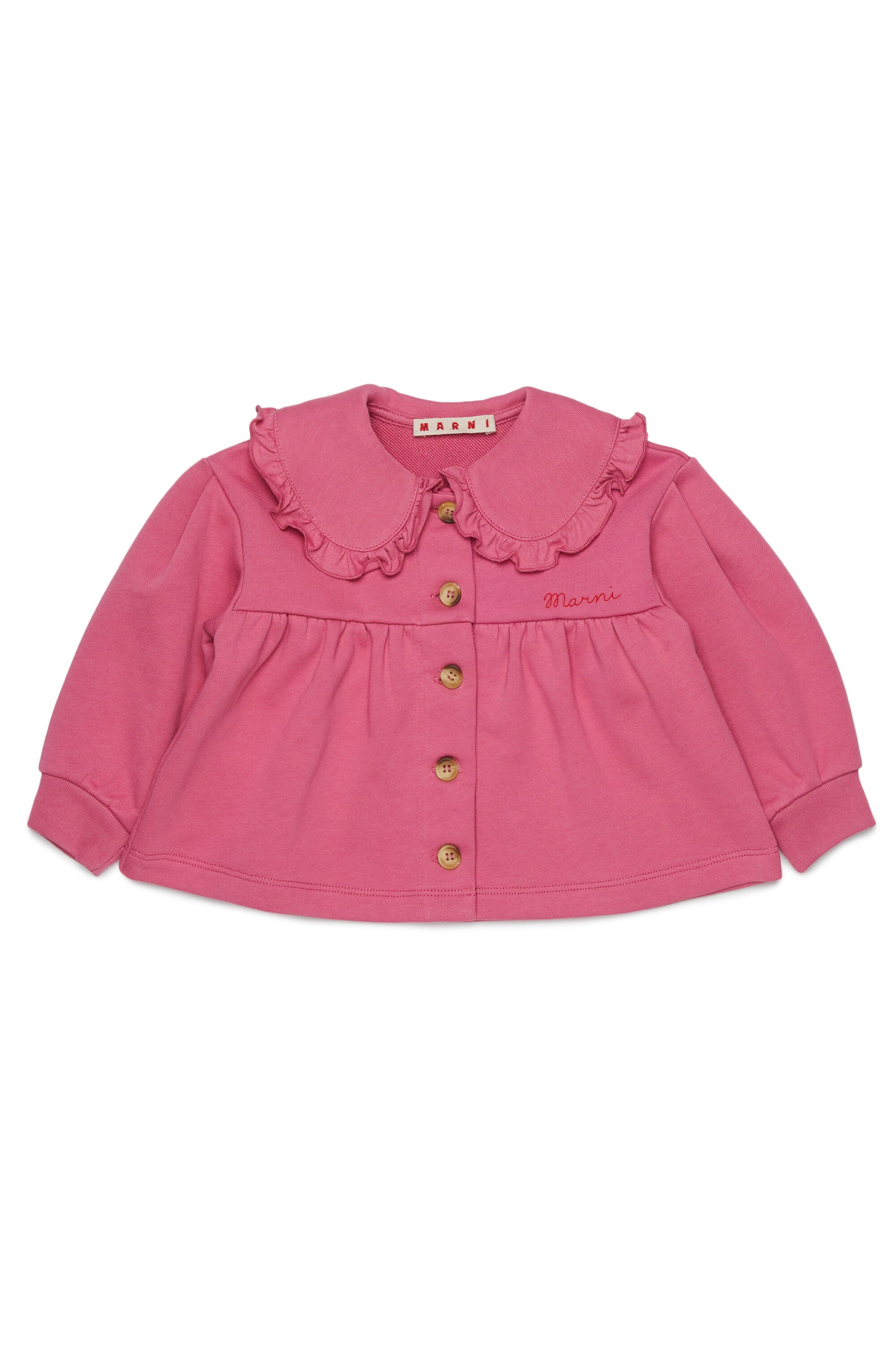 Chaqueta con logo y volantes