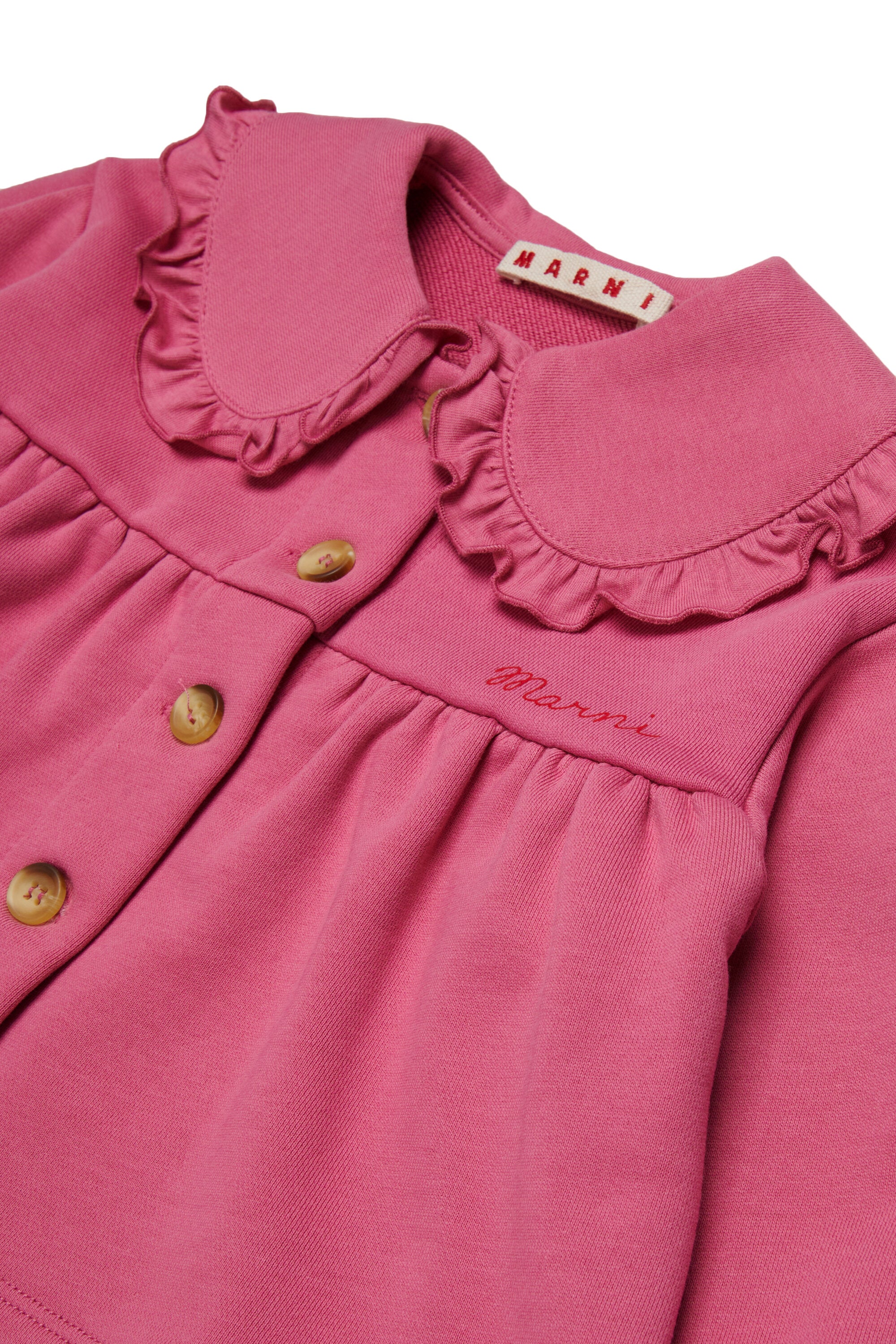 Chaqueta con logo y volantes