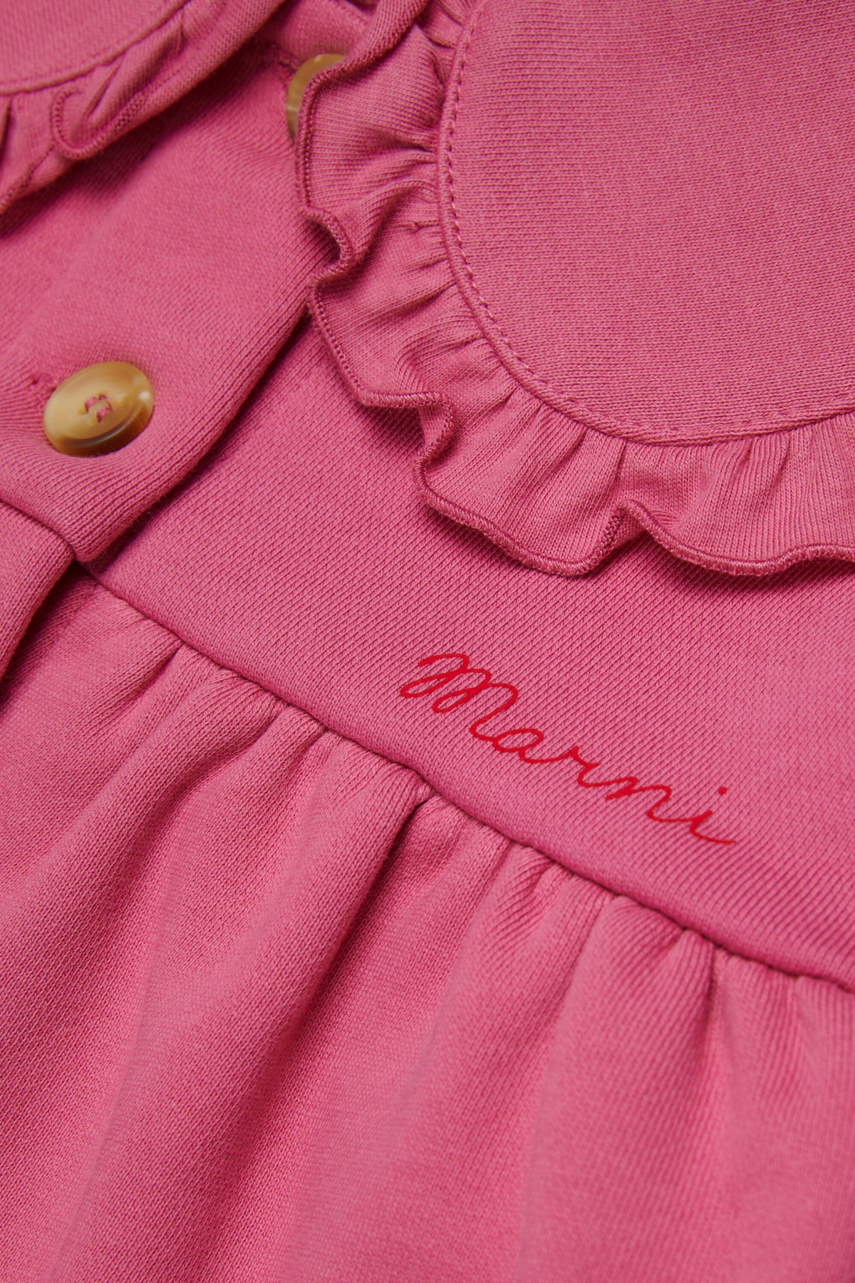 Chaqueta con logo y volantes