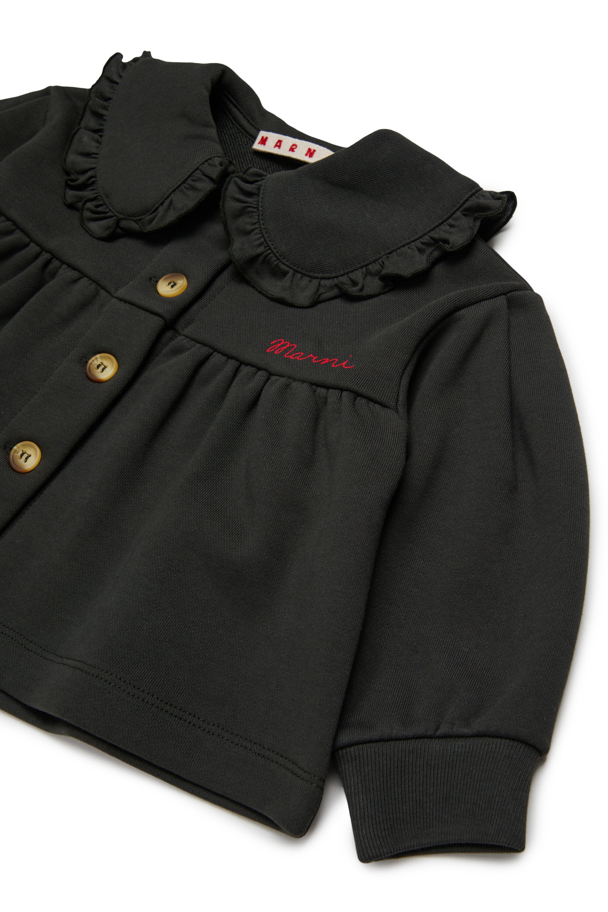 Chaqueta con logo y volantes