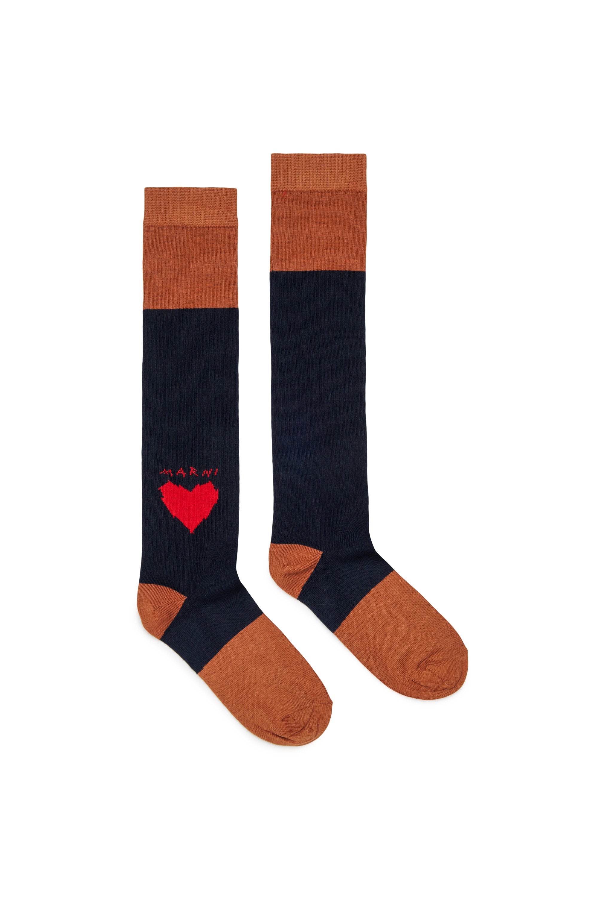 Calcetines con bordado de corazón