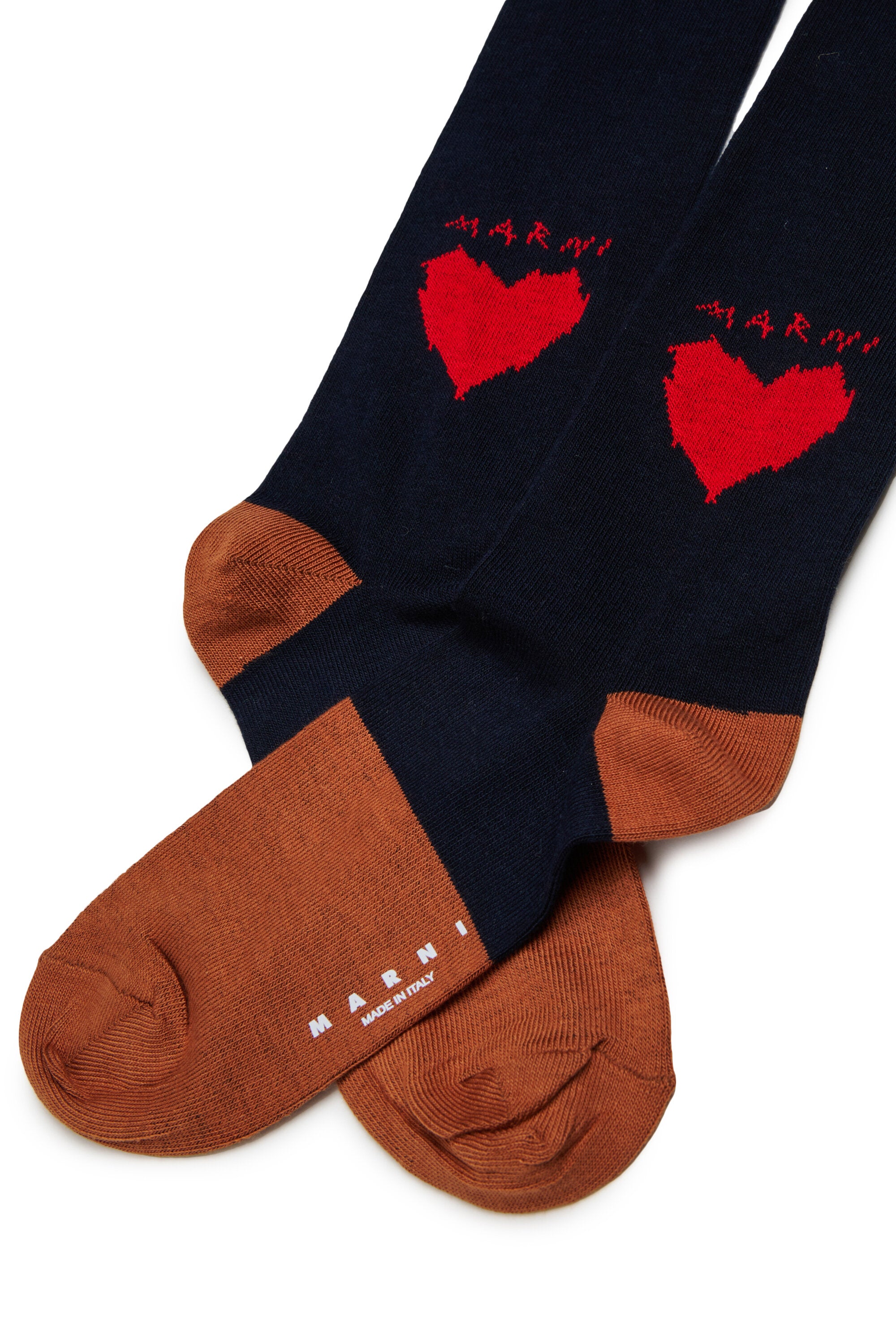 Calcetines con bordado de corazón