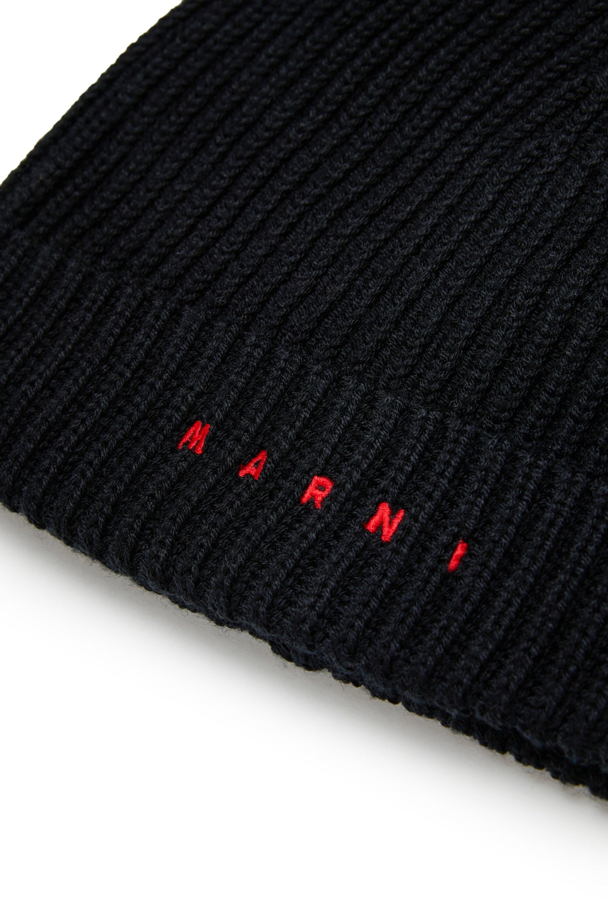 Ribbed beanie with logo