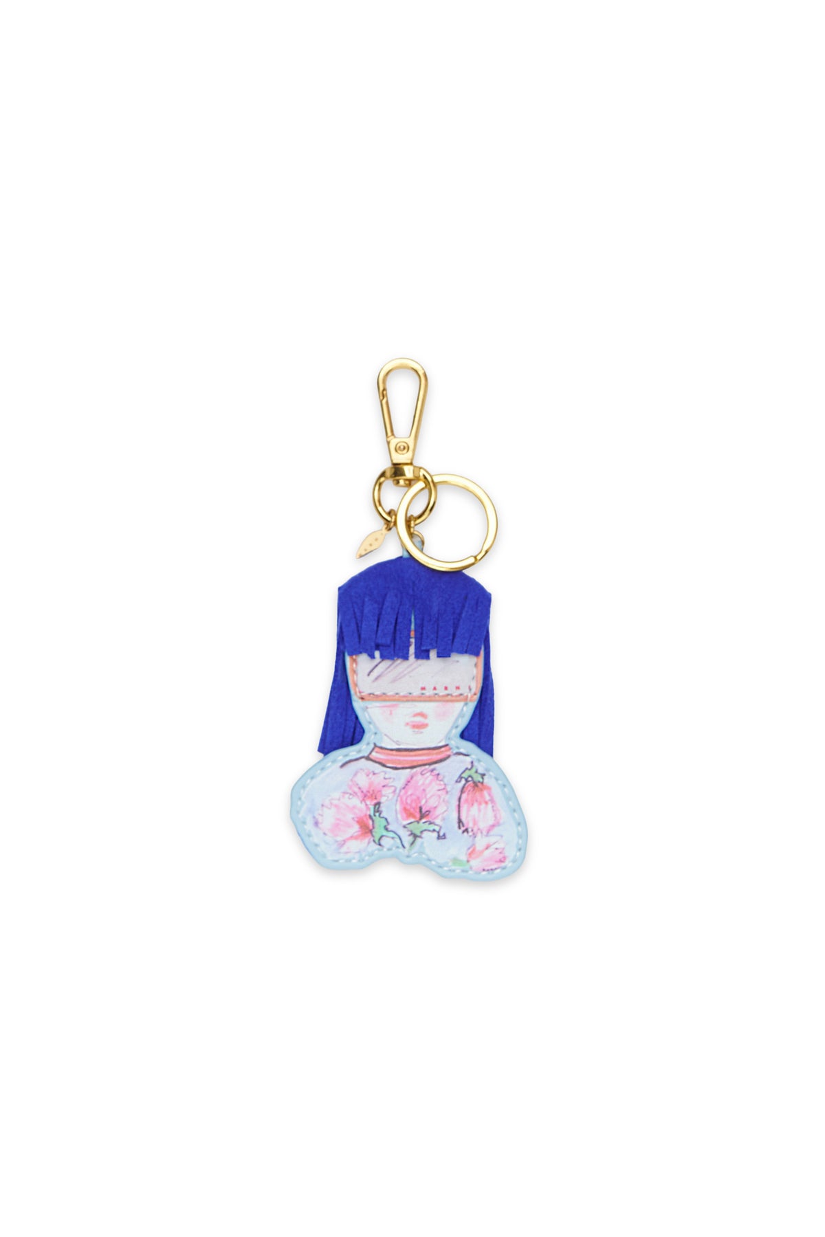 Charm figurita con estampado floral