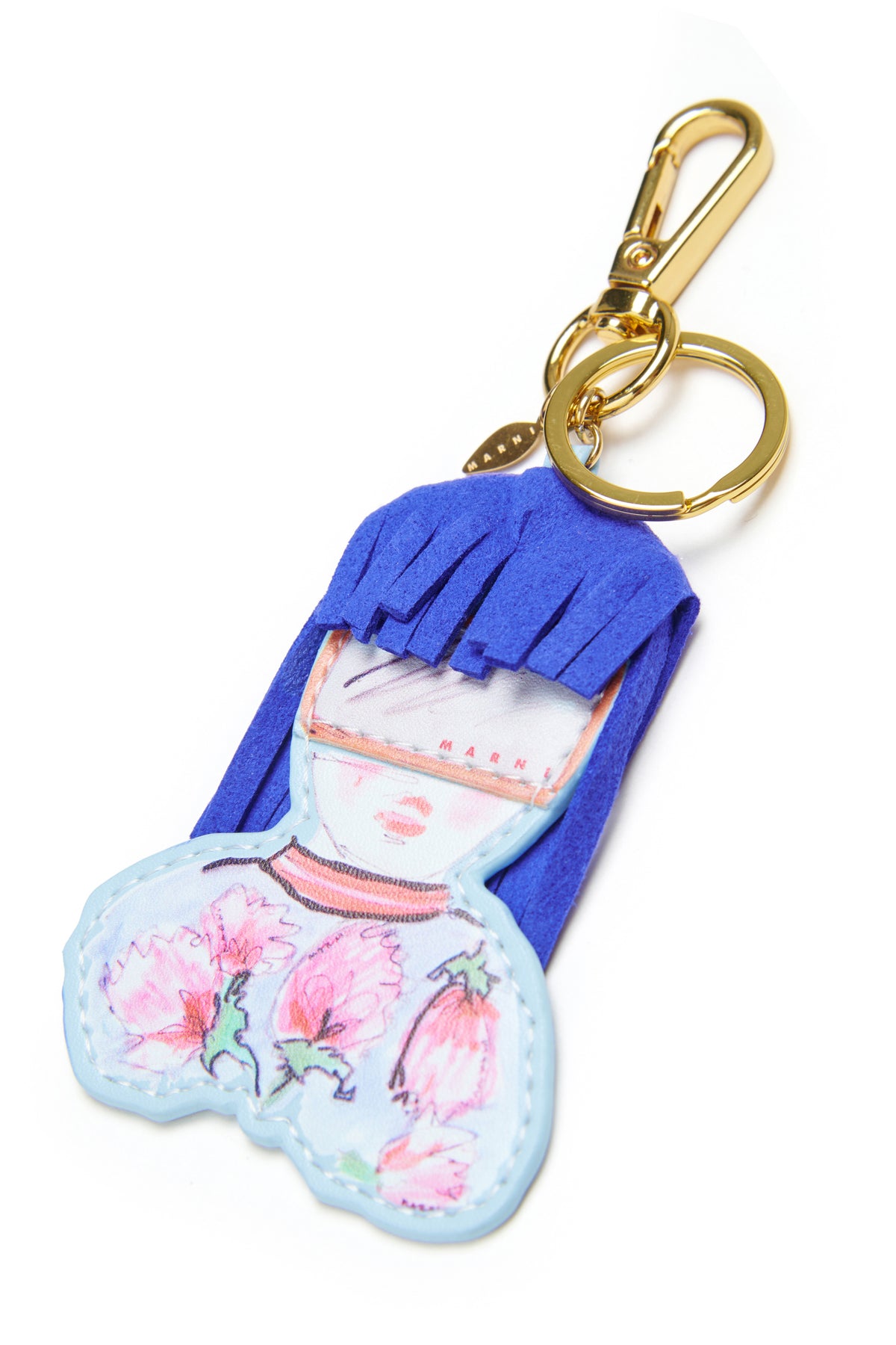 Charm figurita con estampado floral