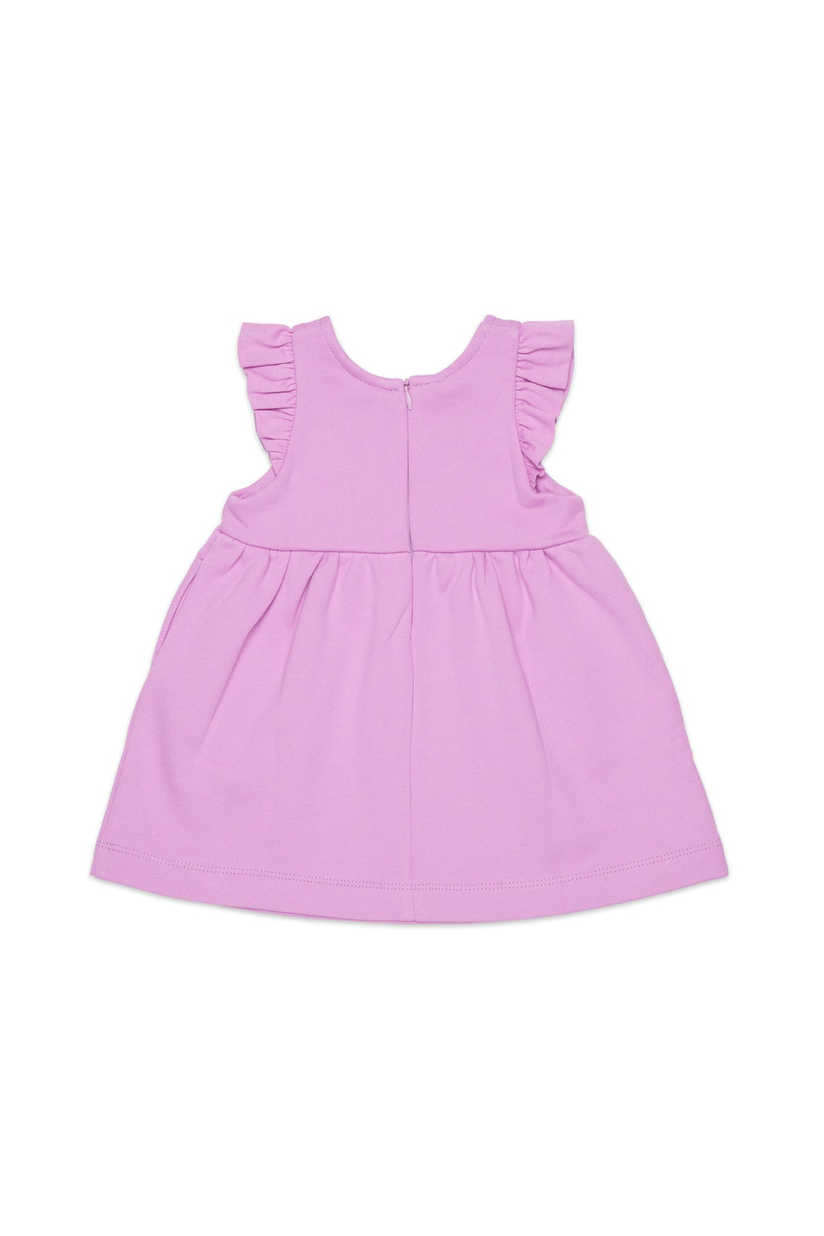 Vestido corto con volantes y logo