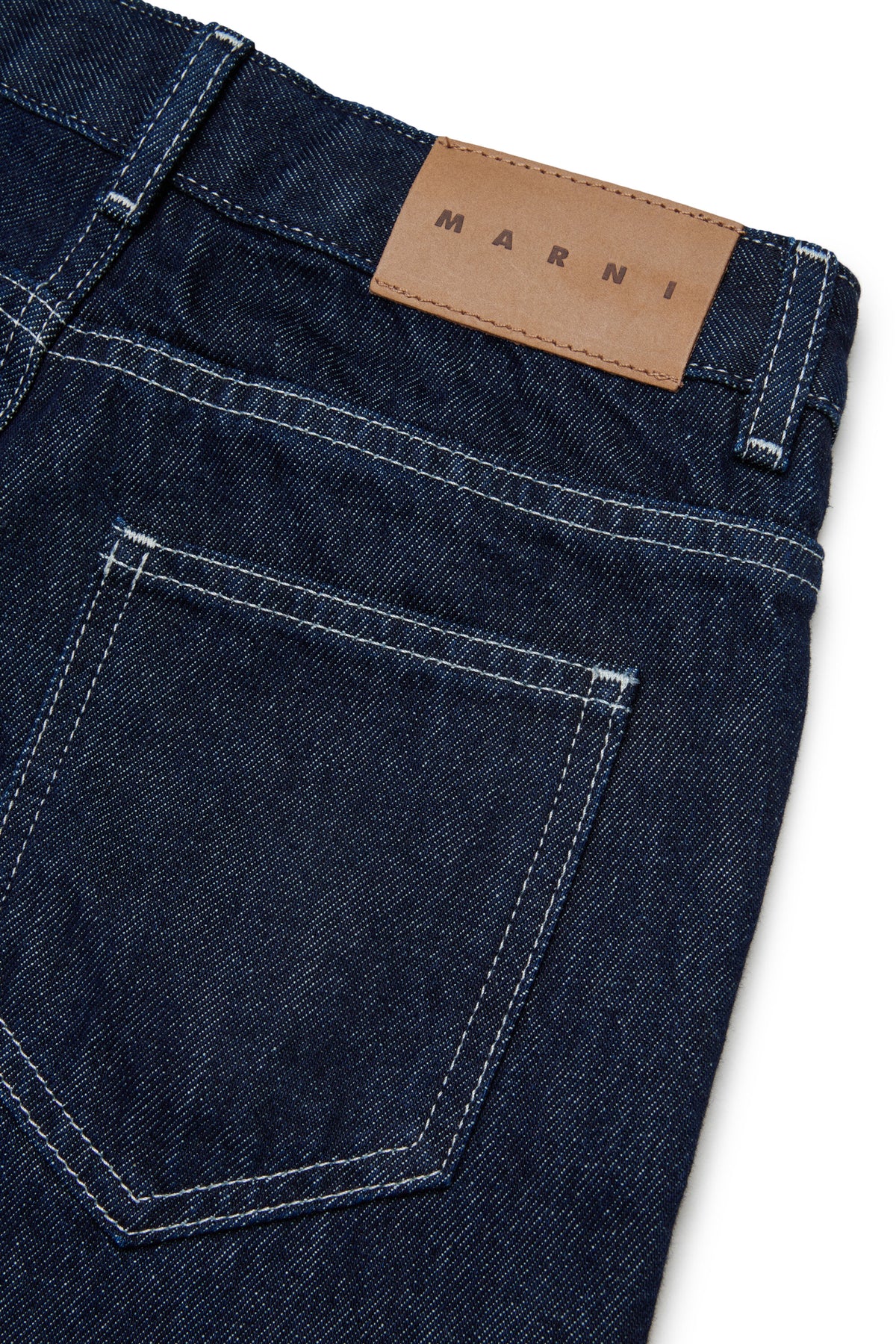 Jeans relajados azul oscuro con logo
