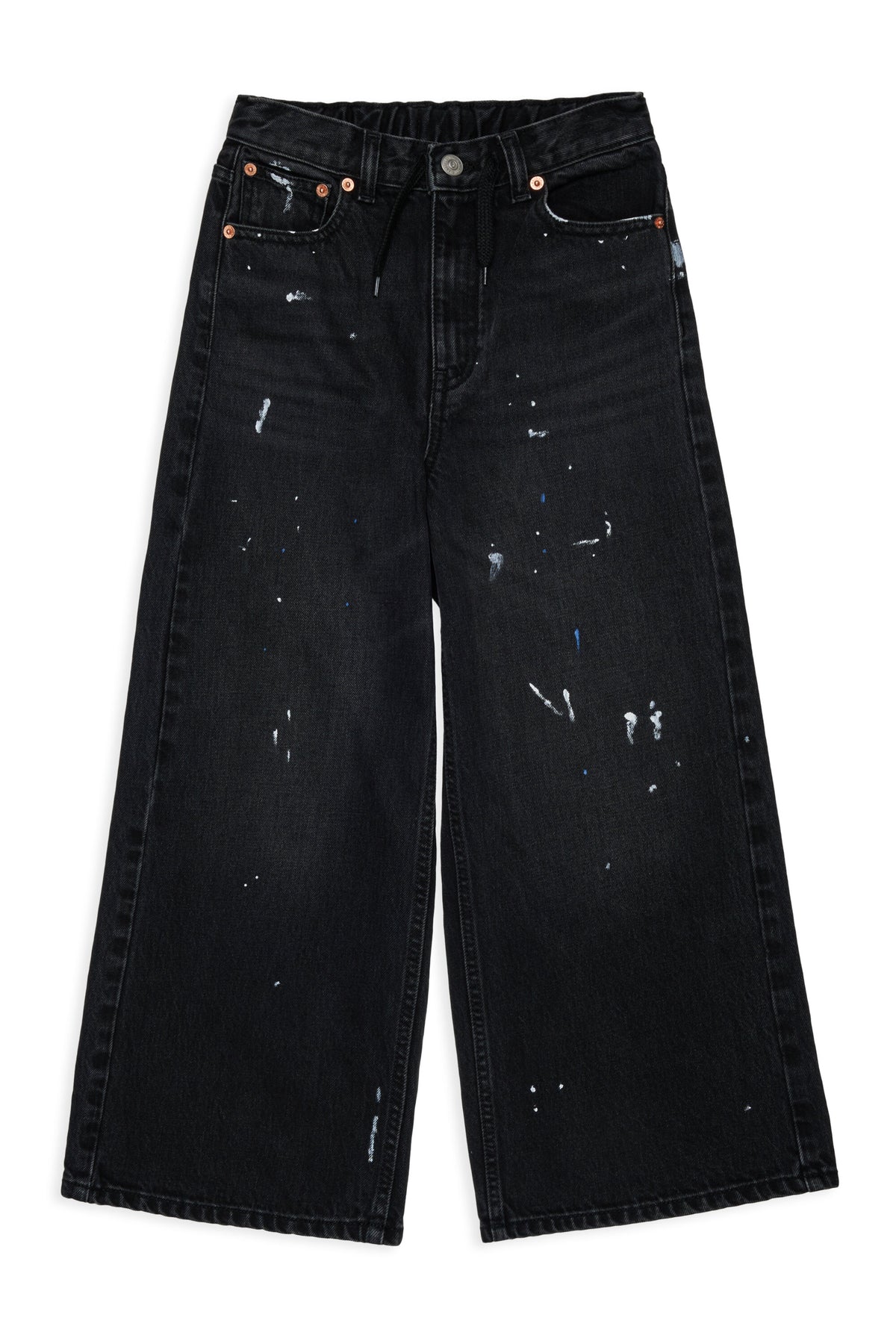 Jeans corte acampanado efecto usado