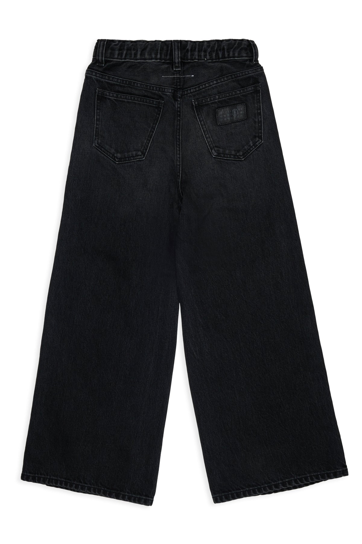 Jeans corte acampanado efecto usado
