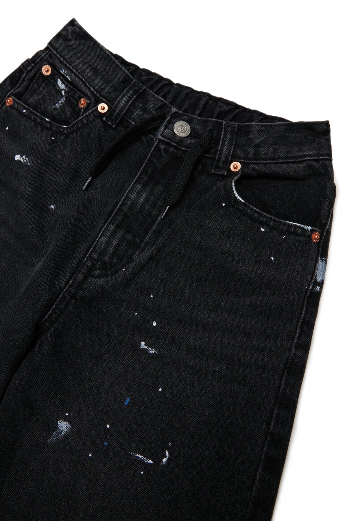 Jeans corte acampanado efecto usado