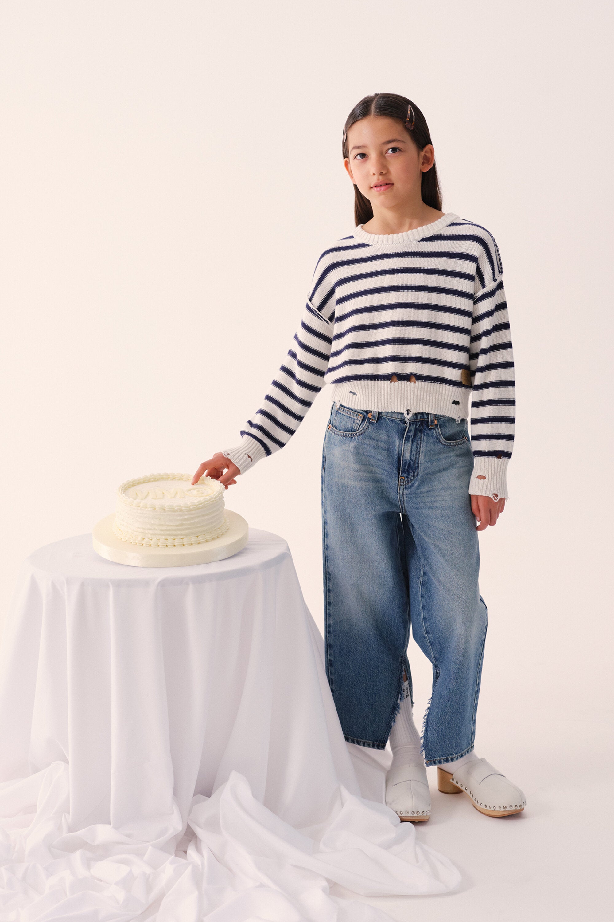 Regular jeans in light blue wash